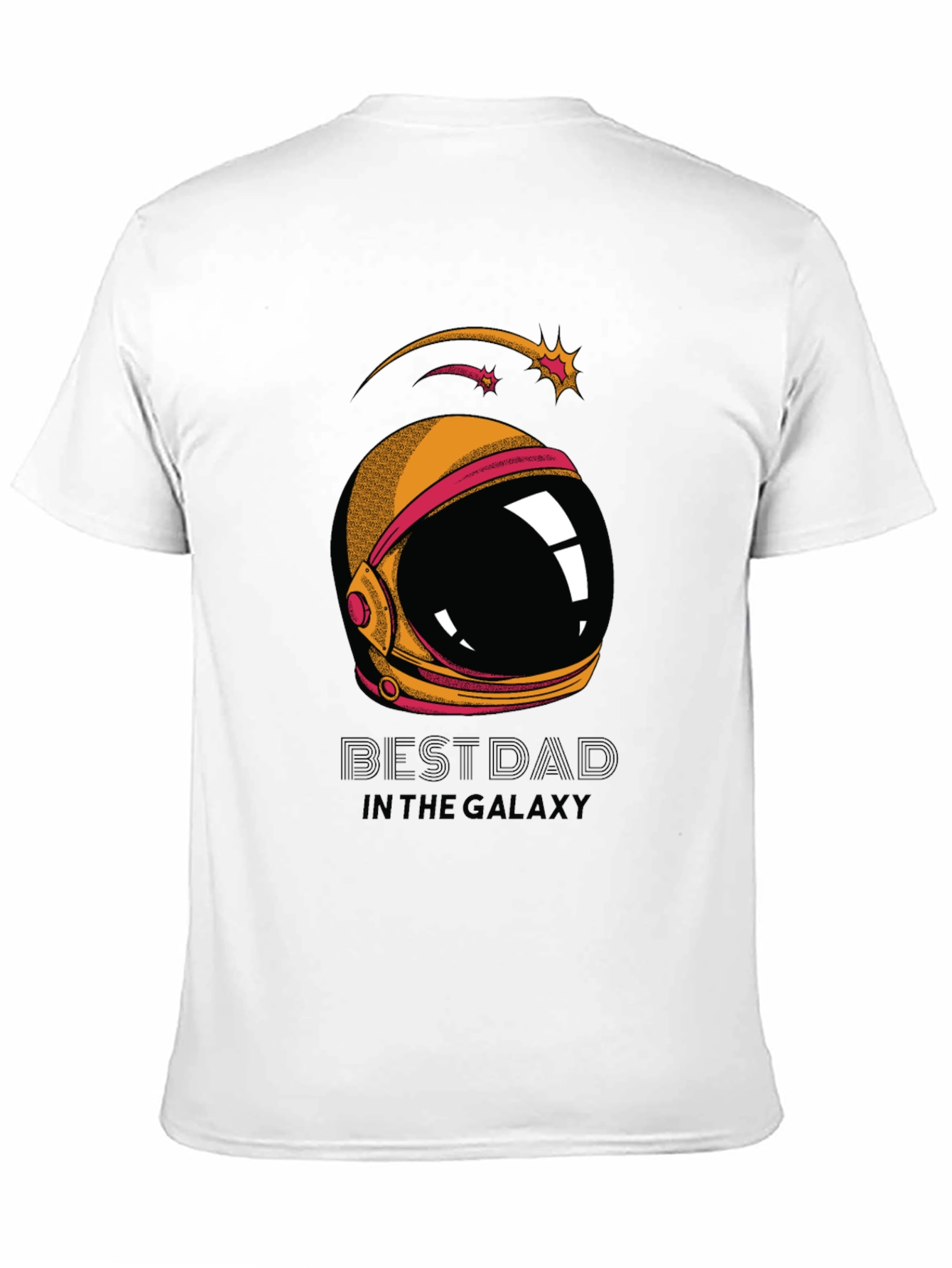 Black Best Dad Galaxy T-Shirt - Space Helmet Graphic Tee view 11