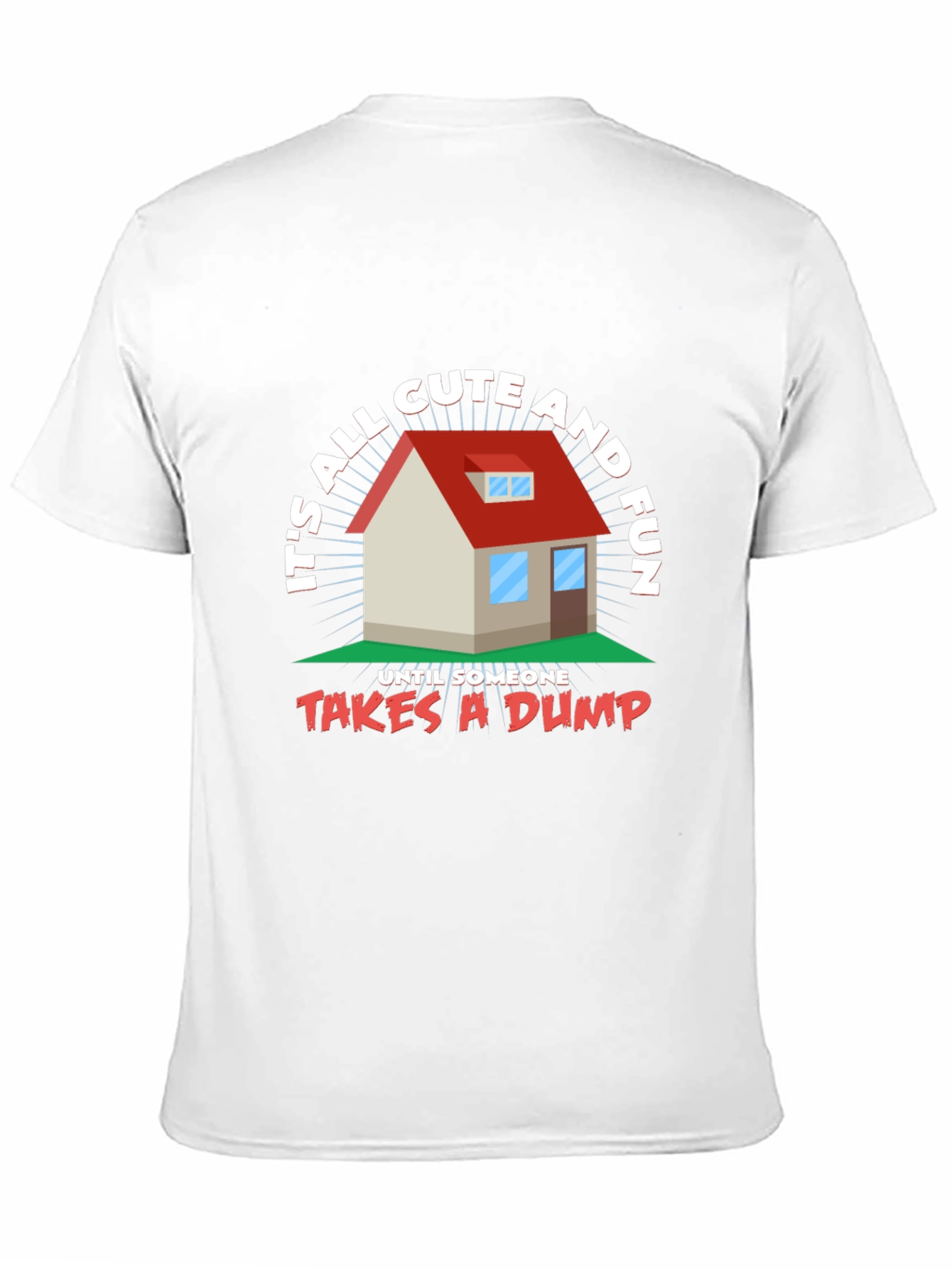 Black Funny House Graphic T-Shirt  view 11
