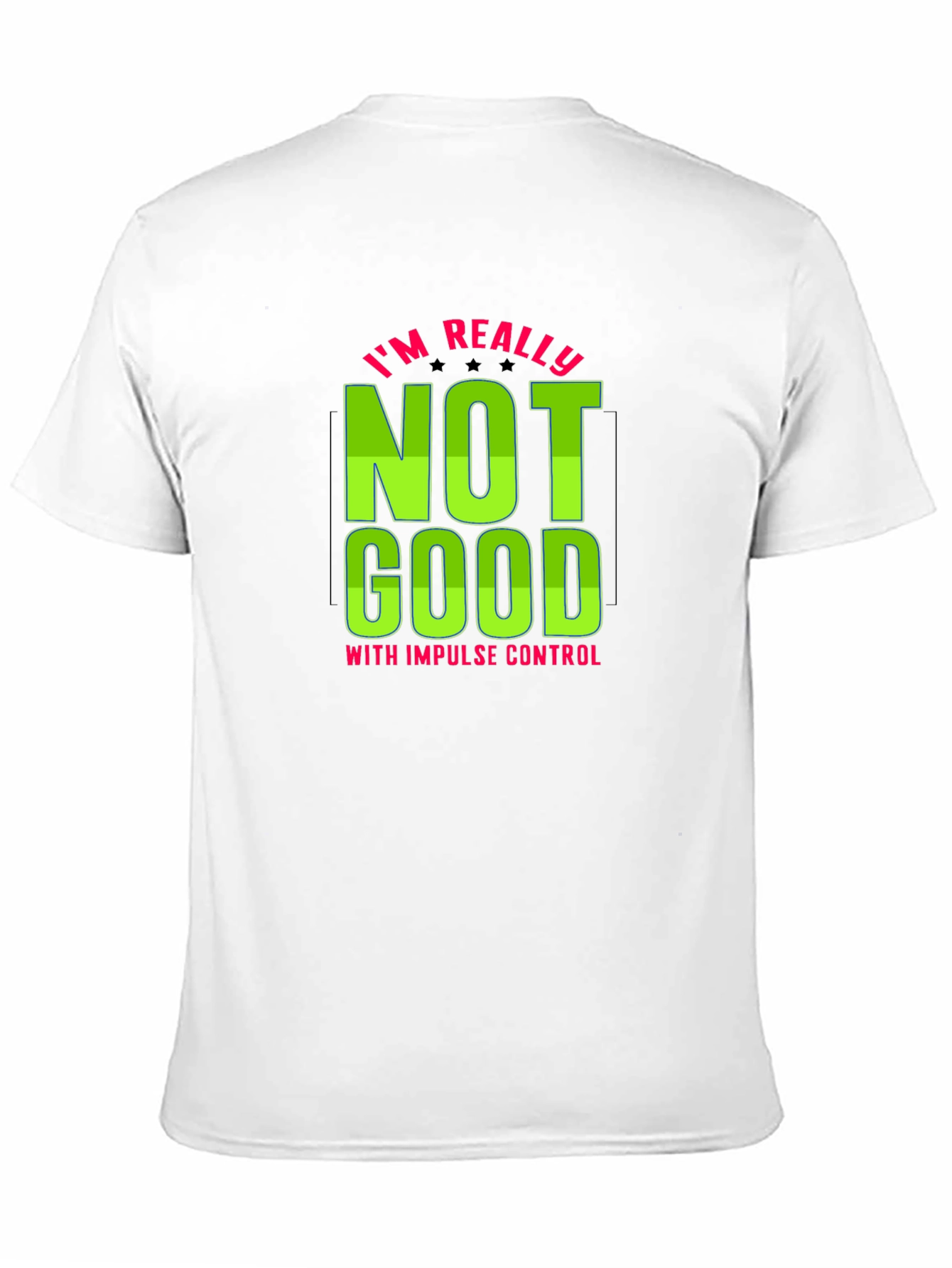 Black Funny Impulse Control Men's Graphic Tee view 11