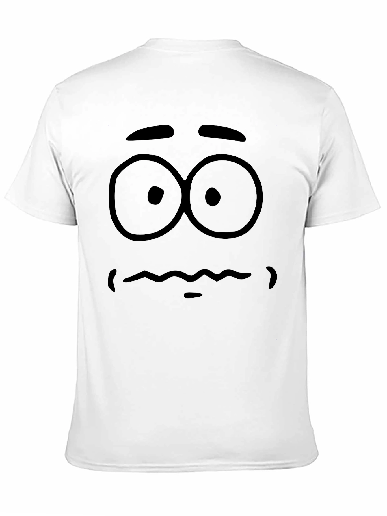 Black Cartoon Face Graphic T-Shirt - Men's Black Tee view 11