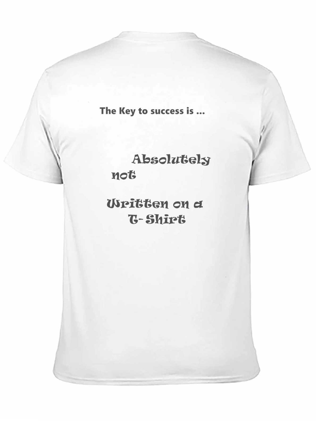 Black The Key to Success T-Shirt view 11