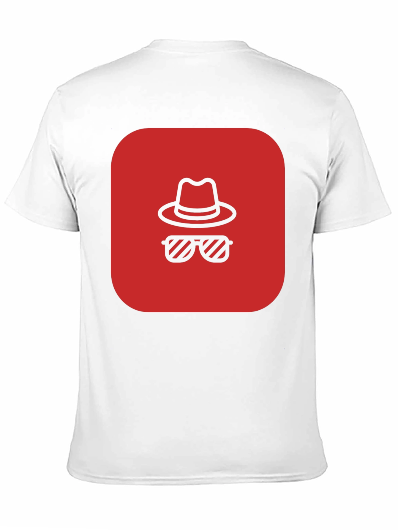 Black Red Spy Icon Black T-Shirt view 11