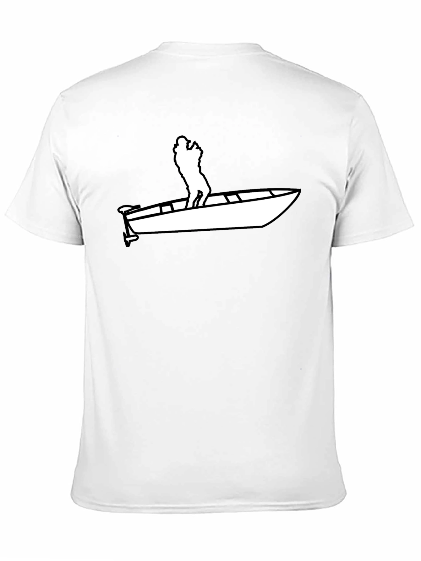 Black Black Boat Silhouette T-Shirt view 11