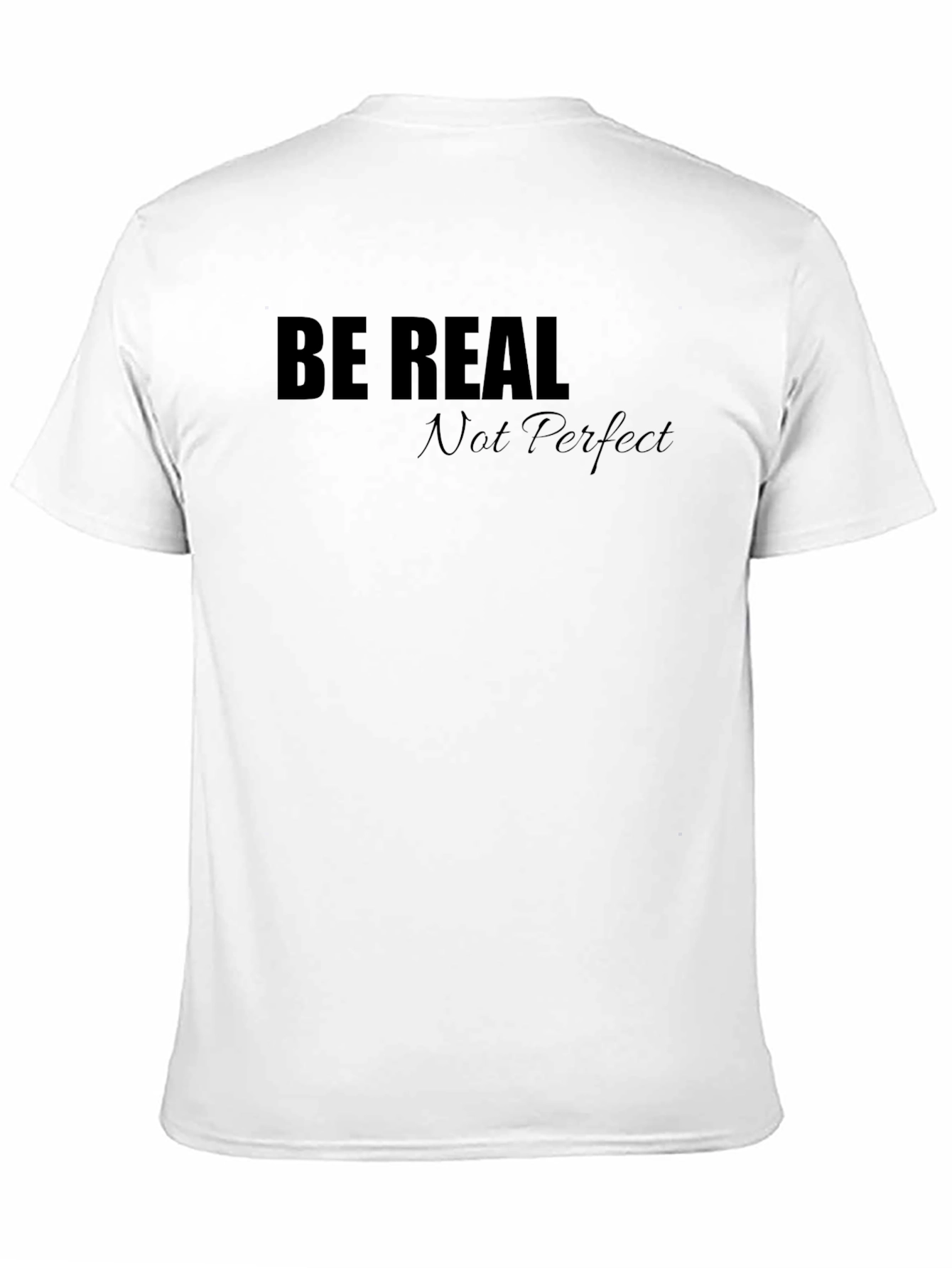 Black Be Real Graphic Tee - Black Casual T-Shirt view 11
