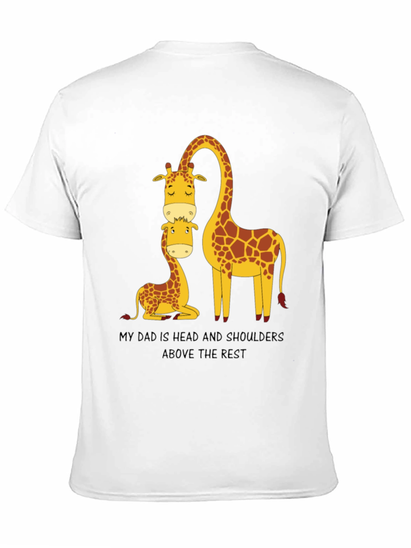 Black Giraffe Dad T-Shirt: Head and Shoulders Above the Rest view 11