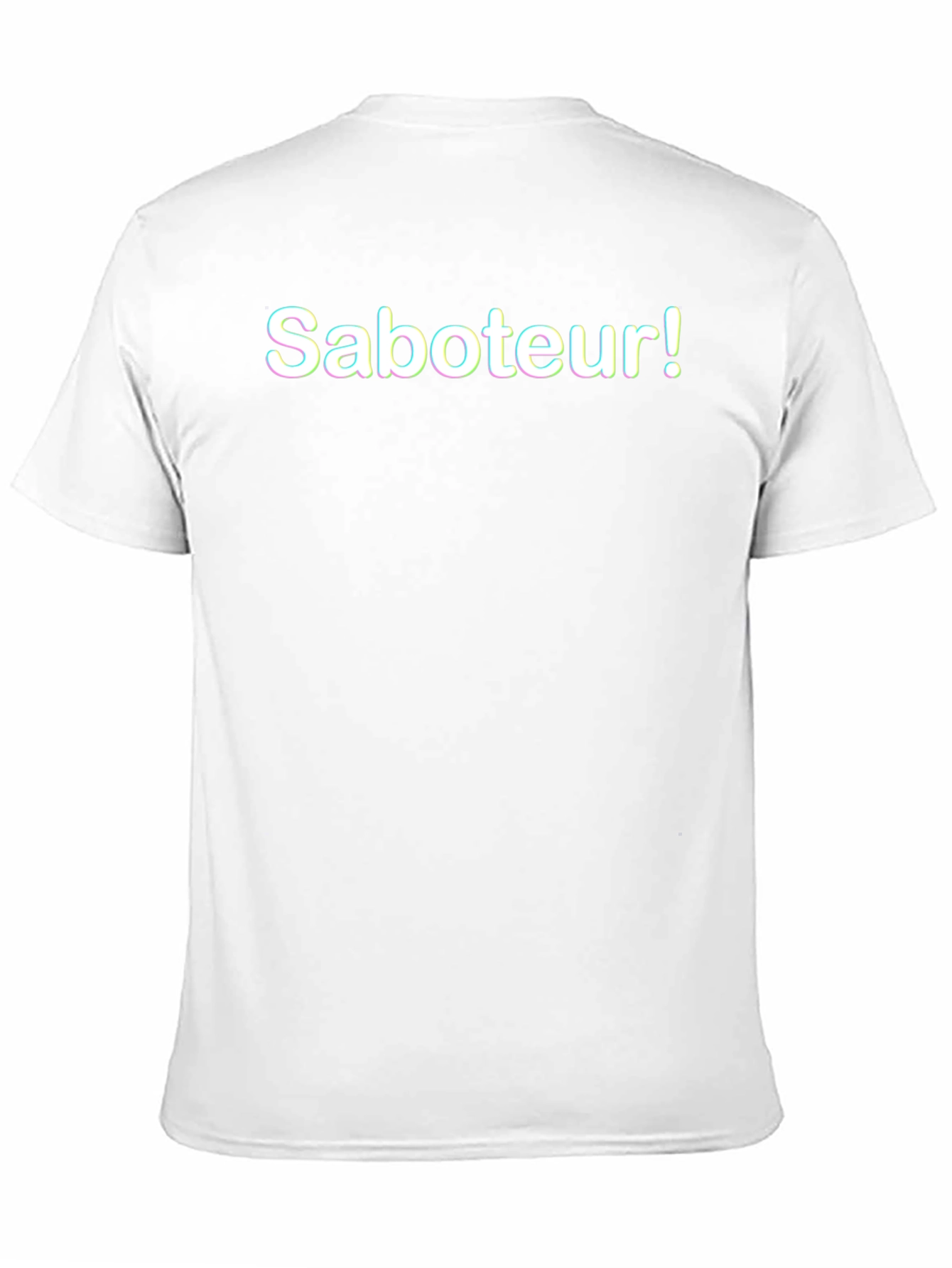 Black Saboteur! Black Graphic T-Shirt - Casual Style view 11