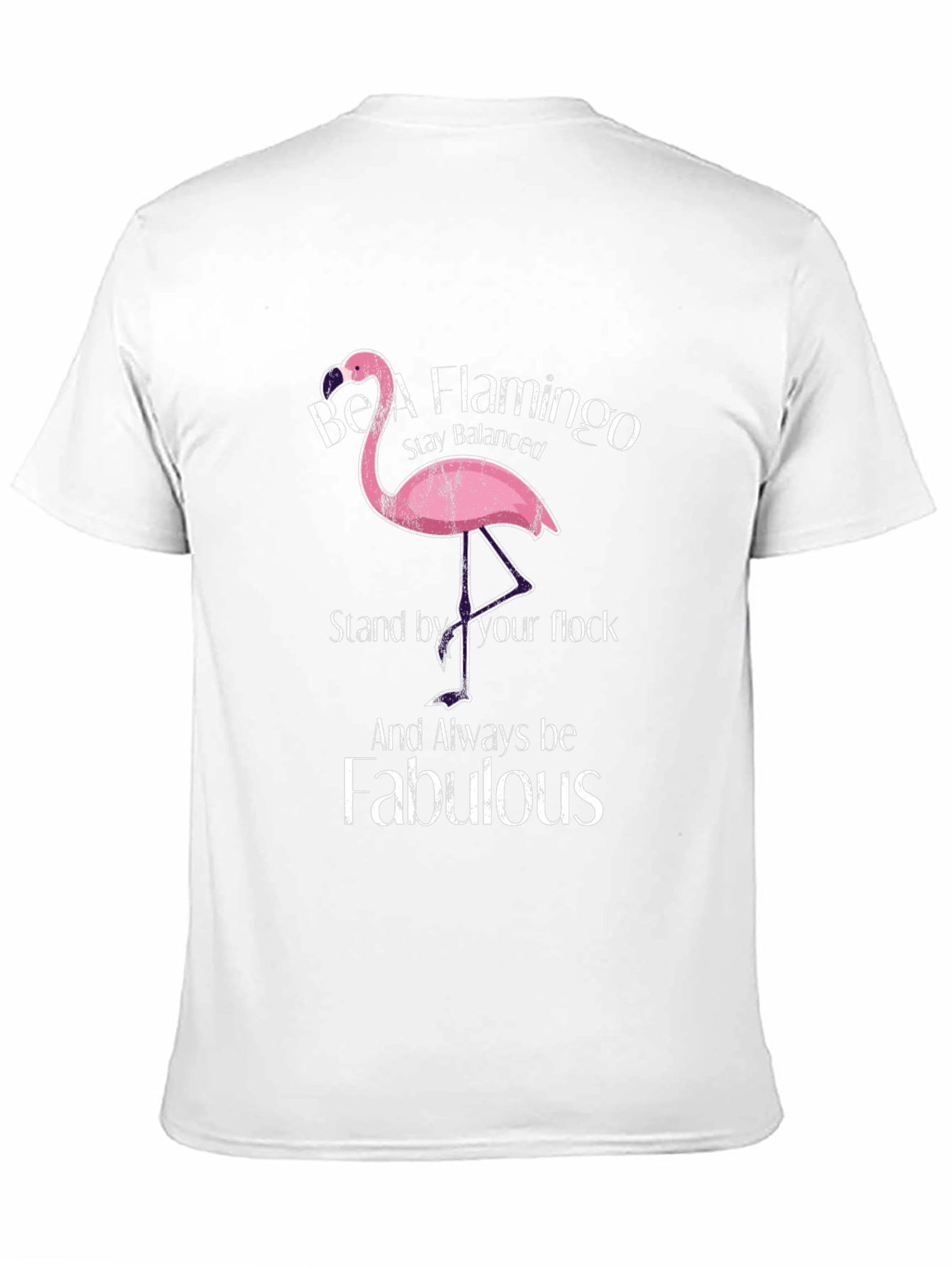 Black Be A Flamingo T-Shirt view 11