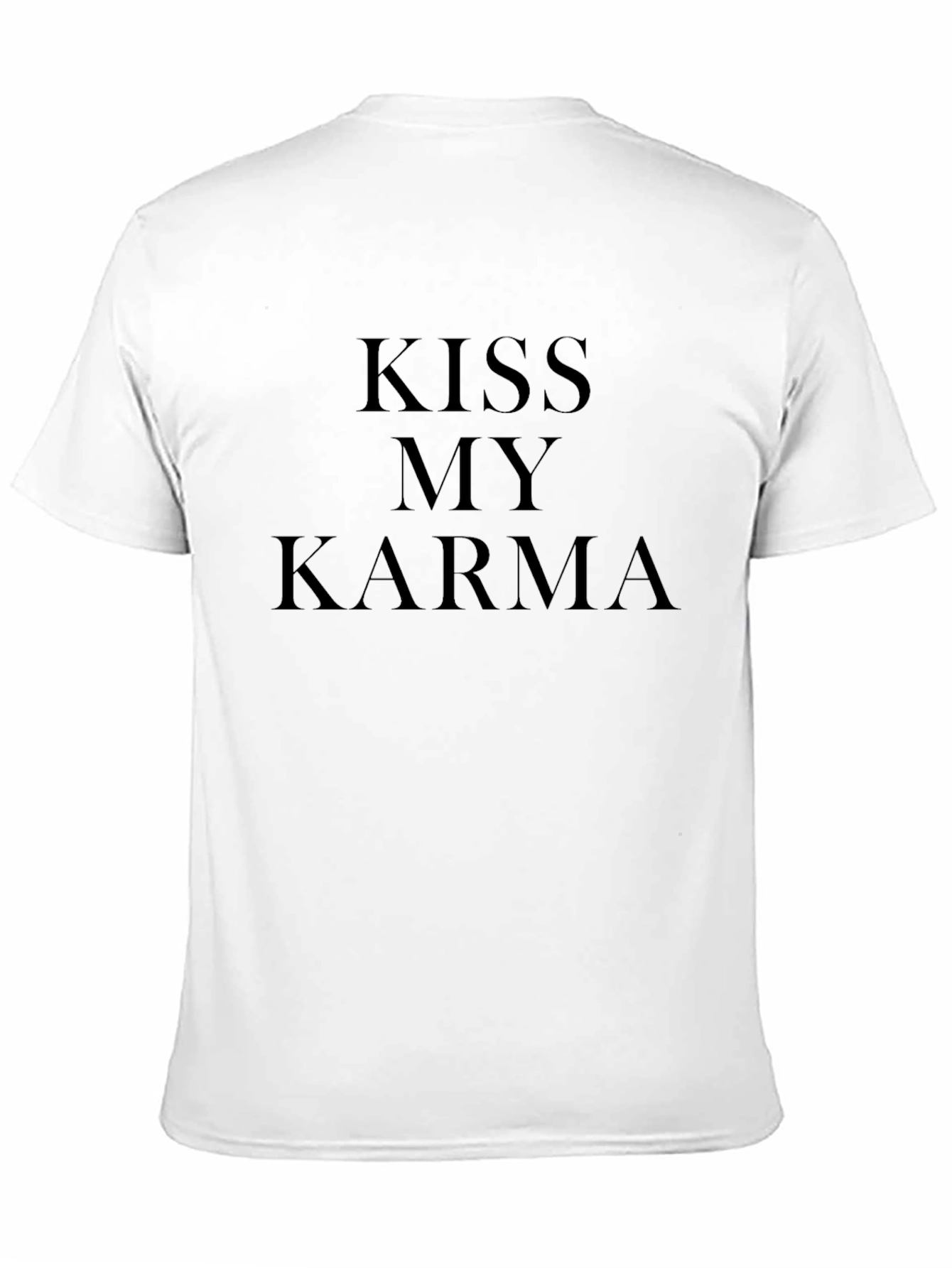 Black Kiss My Karma Black Graphic Tee - Trendy Slogan Shirt view 11