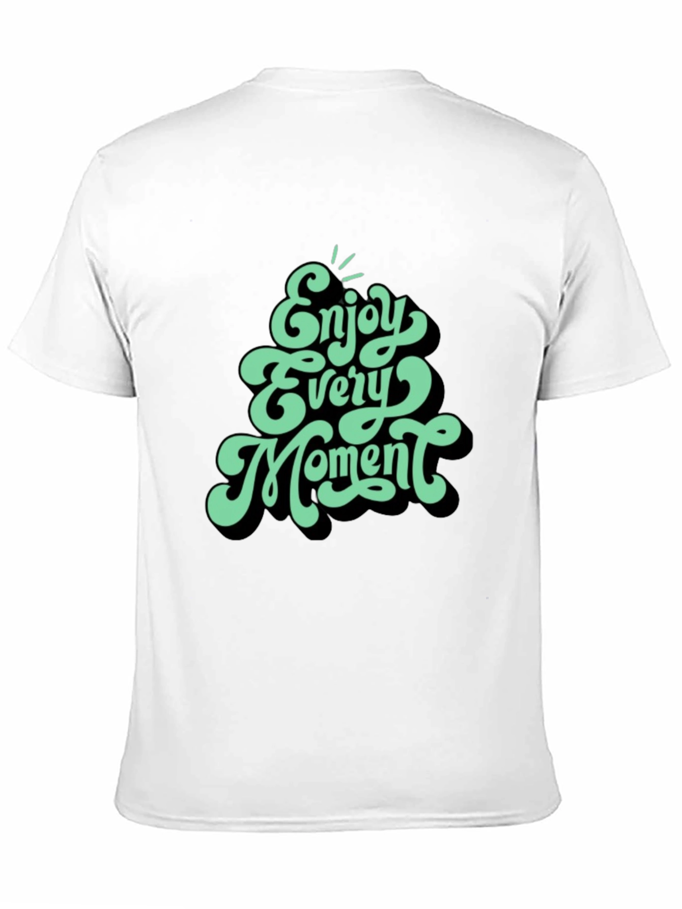 Enjoy Every Moment Graphic Tee - Stylish Black T-Shirt - 11