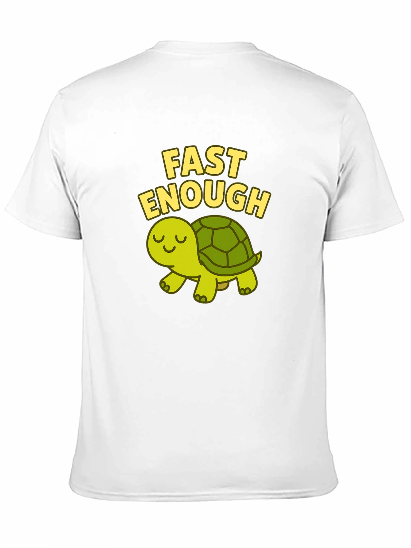 Black Fast Enough Turtle T-Shirt - Cute and Funny! view 11