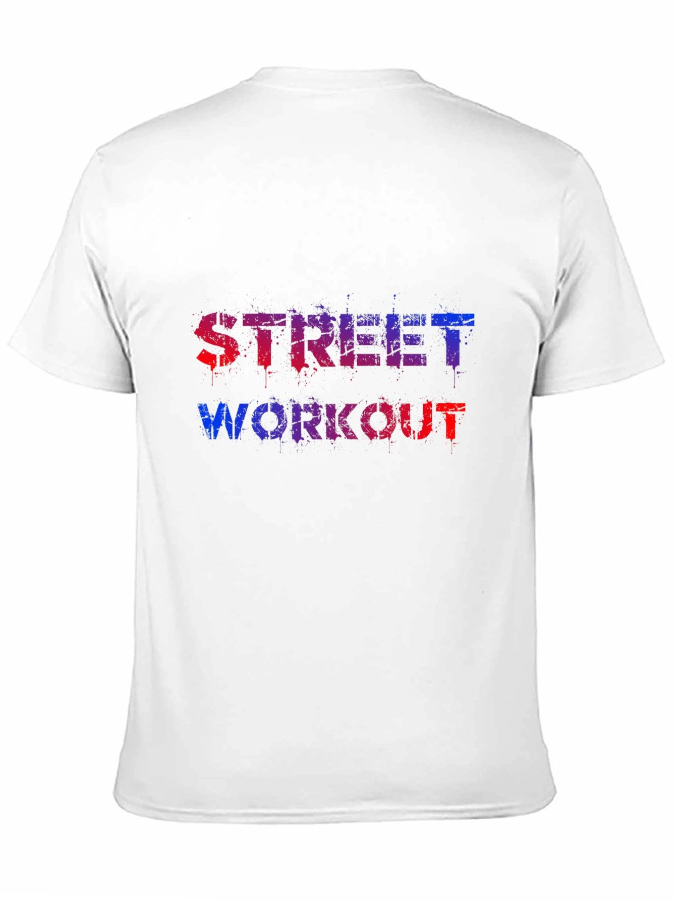 Black Street Workout Graphic Tee - Black Cotton Blend view 11
