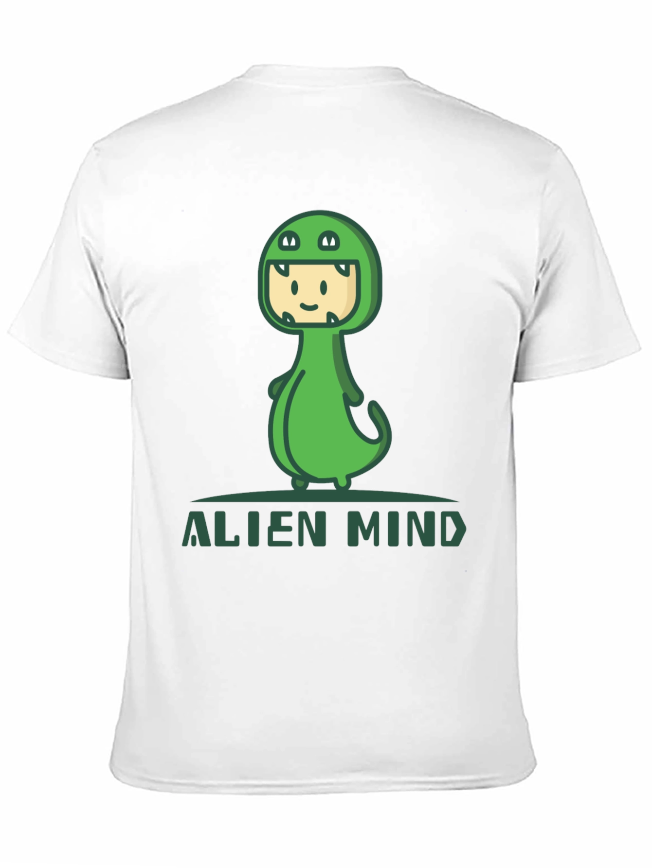 Black Alien Mind Dino Costume Graphic Tee view 11