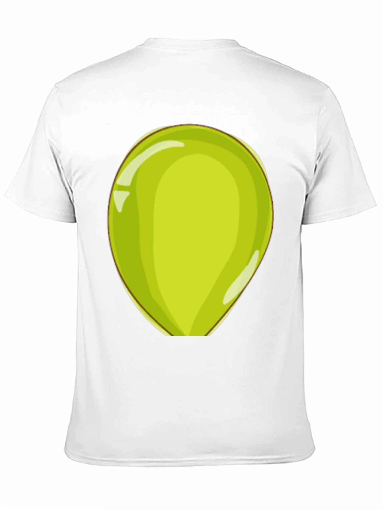 Black Fun Cartoon Green Egg Men's T-Shirt view 11