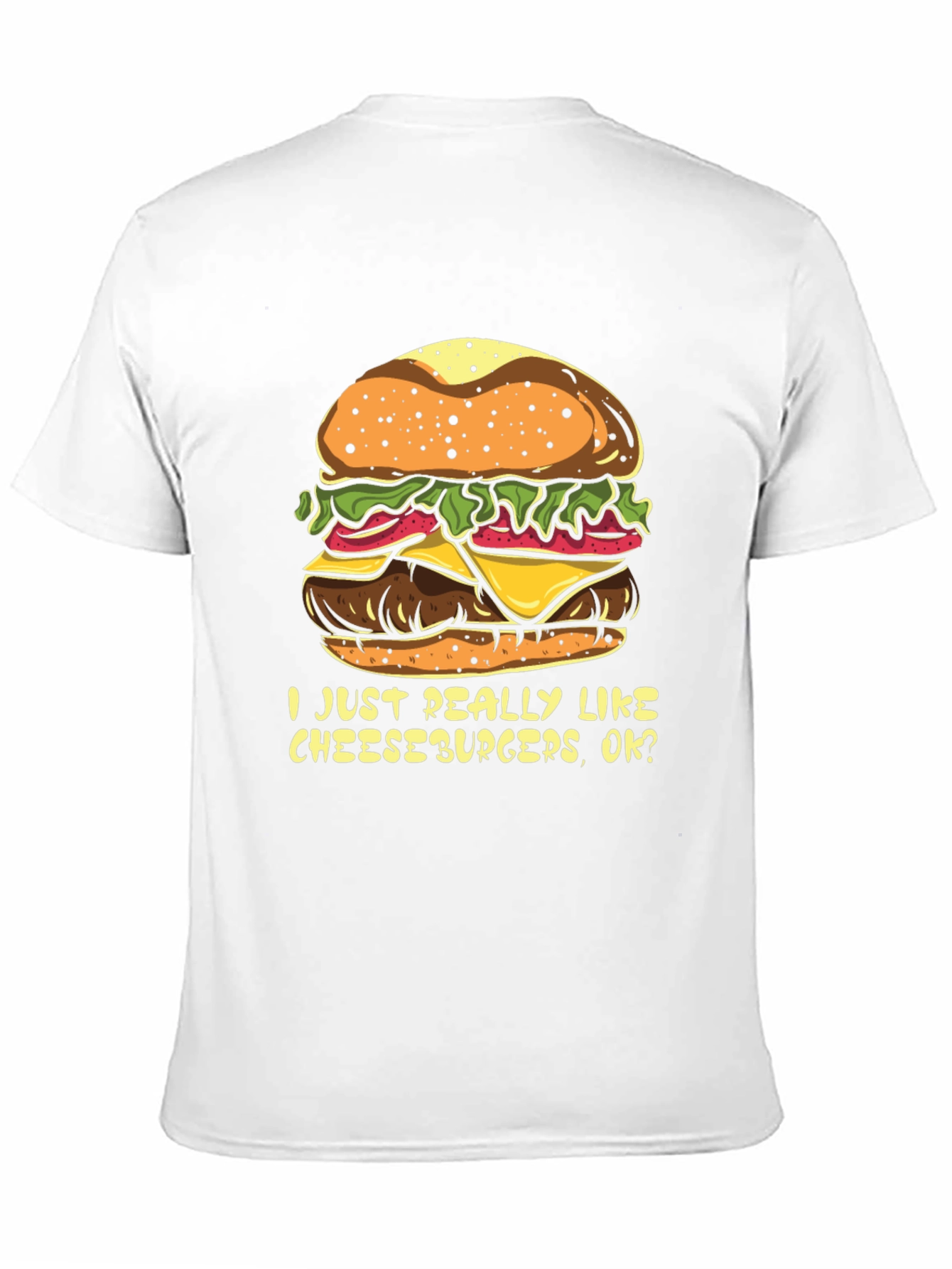 Black Cheeseburger Lover T-Shirt - Funny Foodie Tee view 11