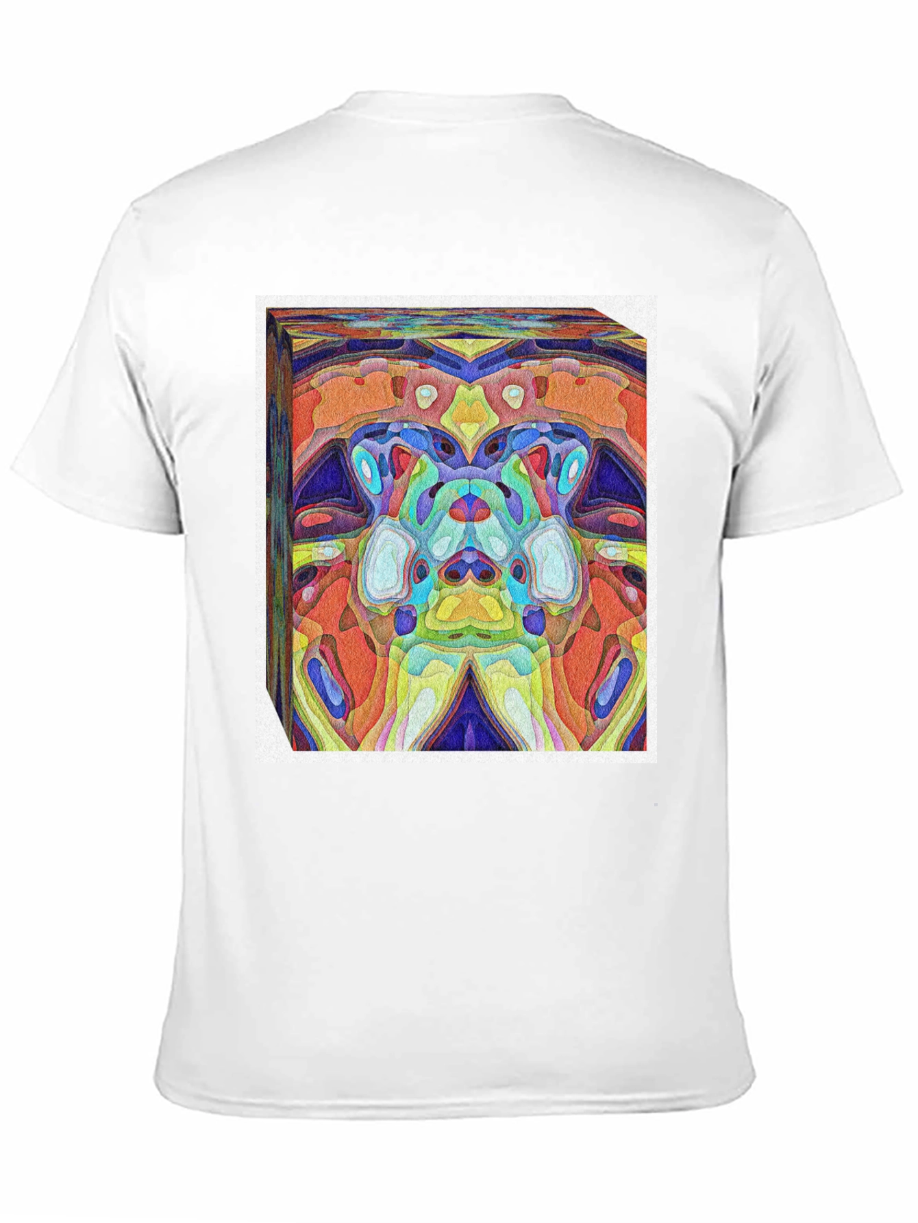 Black Abstract Art Print Tee - Vivid & Unique Design view 11