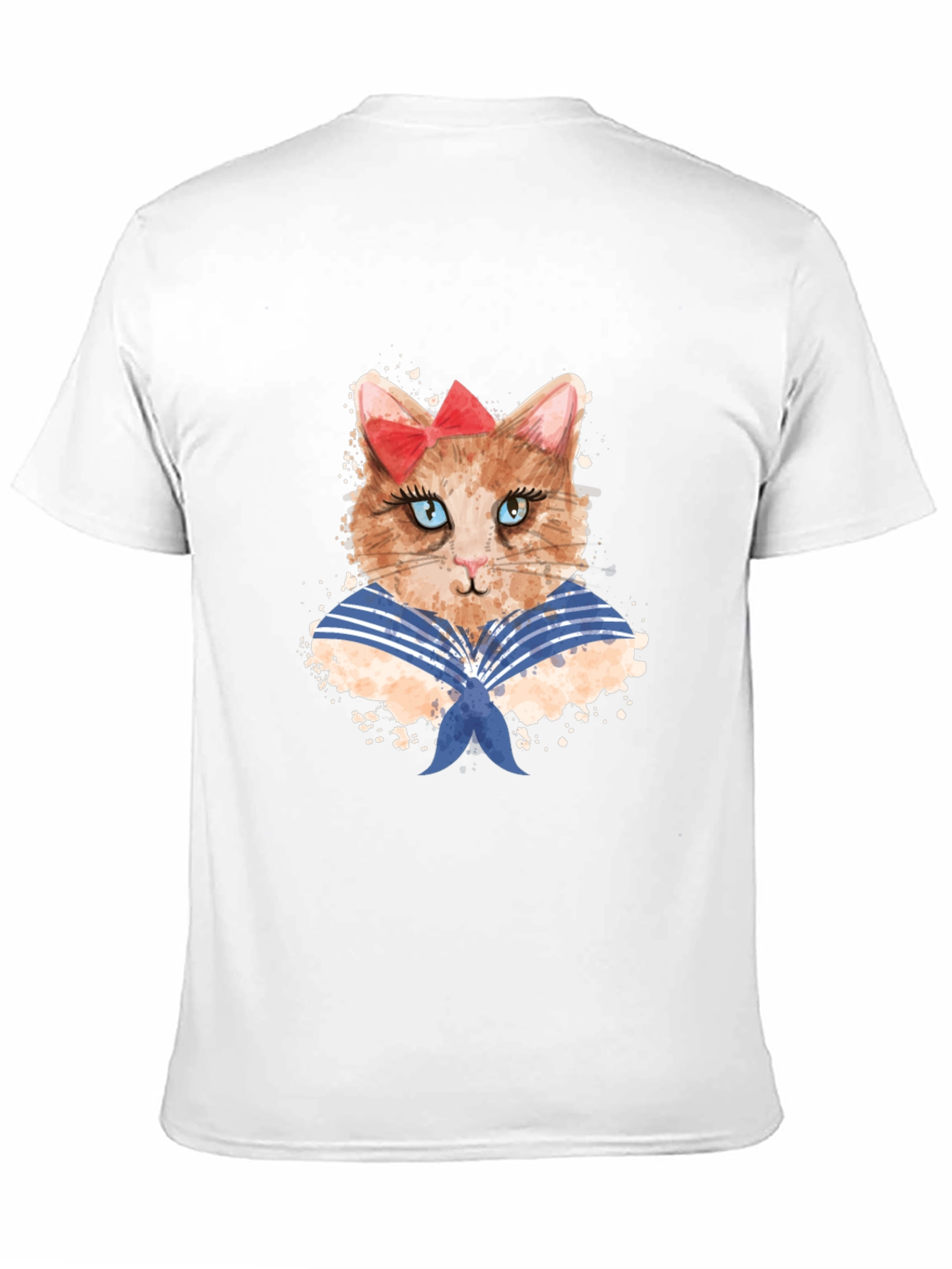 Black Sailor Cat T-Shirt view 11