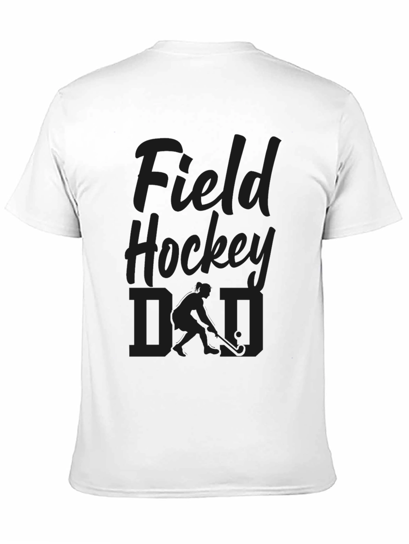 Black Field Hockey Dad Graphic T-Shirt - Black view 11