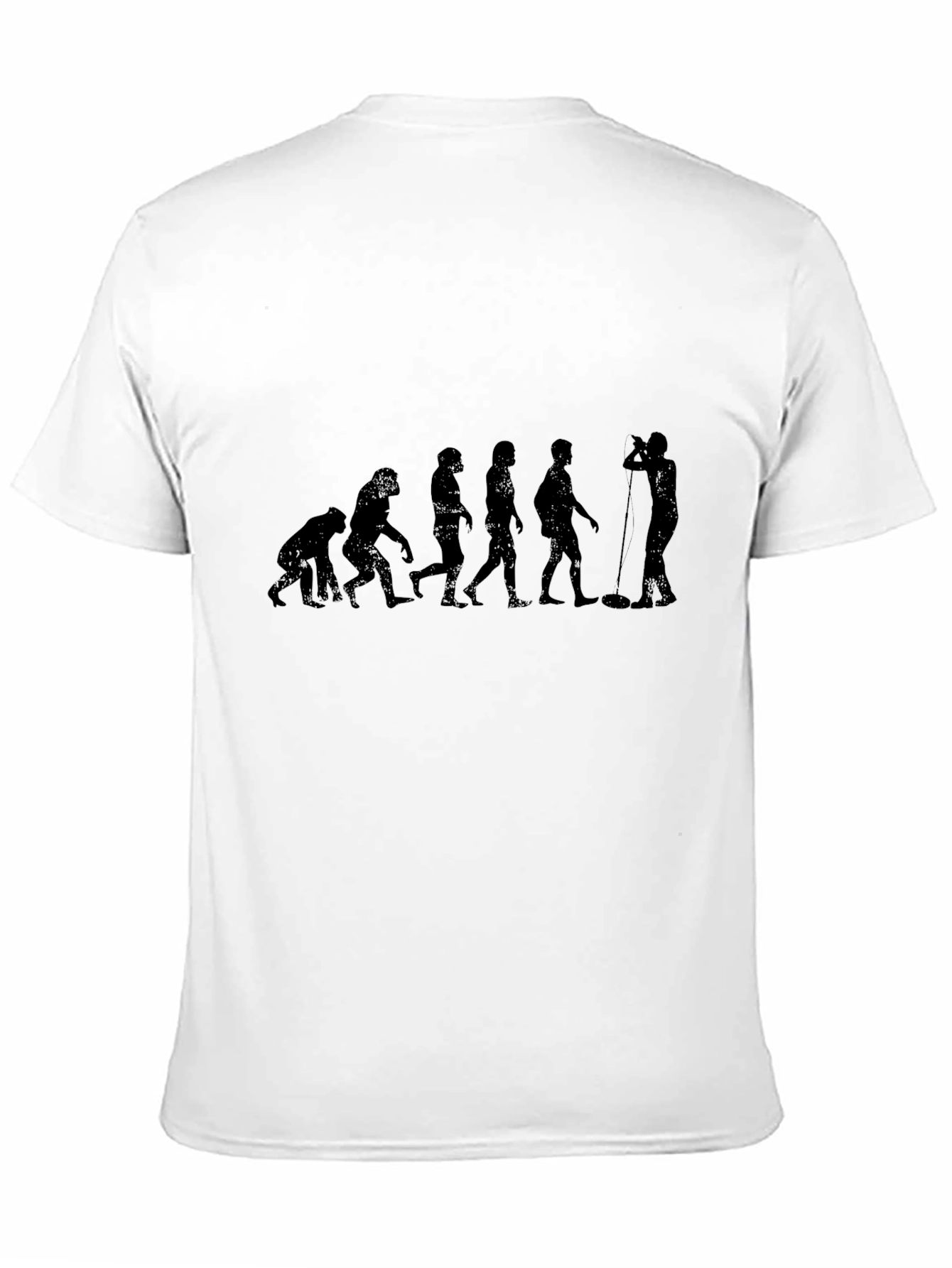 Black Evolution of Sound Man Black T-Shirt view 11
