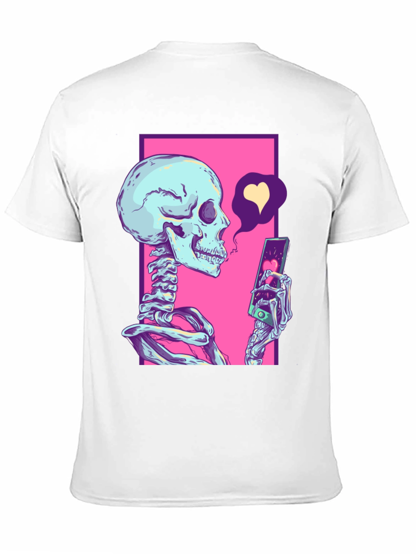 Black Trendy Skeleton Graphic T-Shirt view 11
