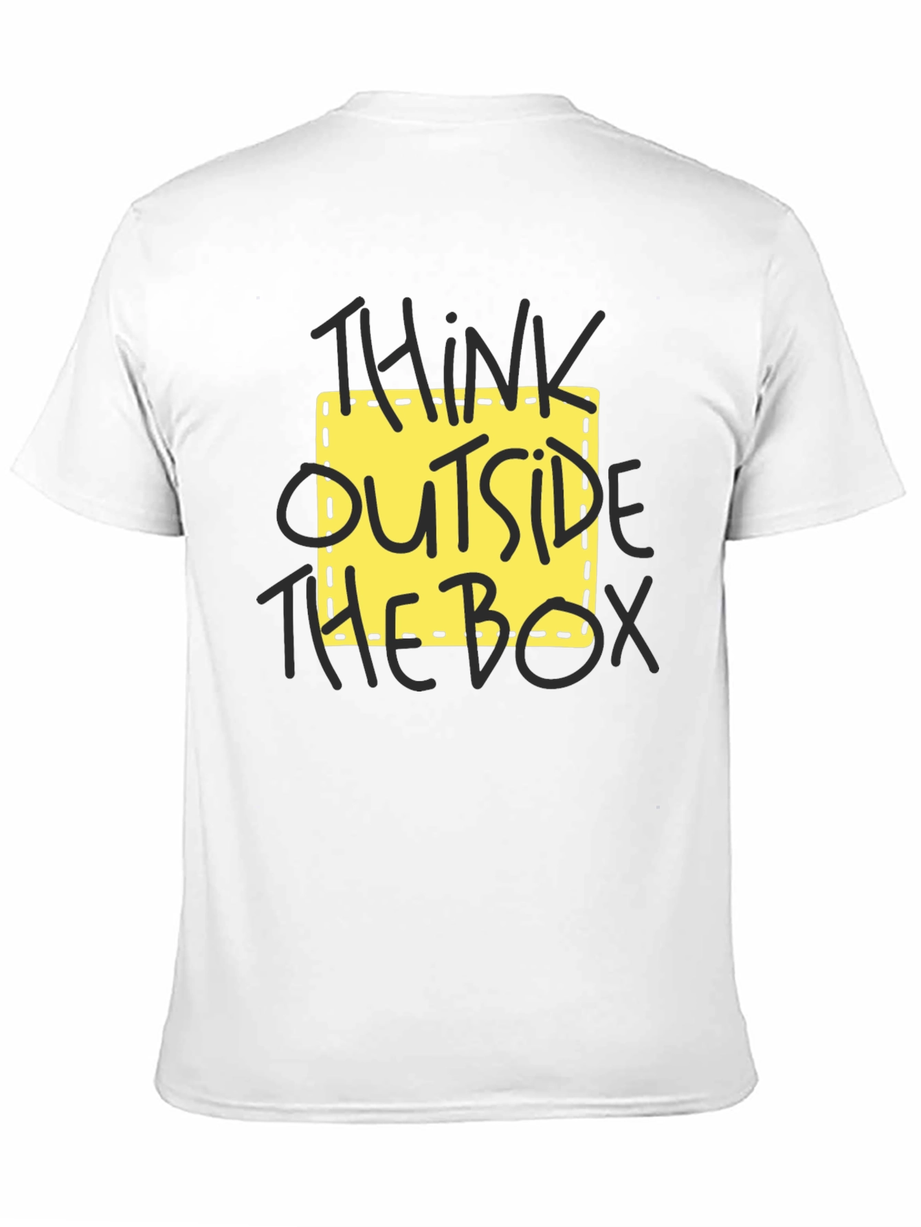 Black Think Outside the Box Graphic Tee view 11
