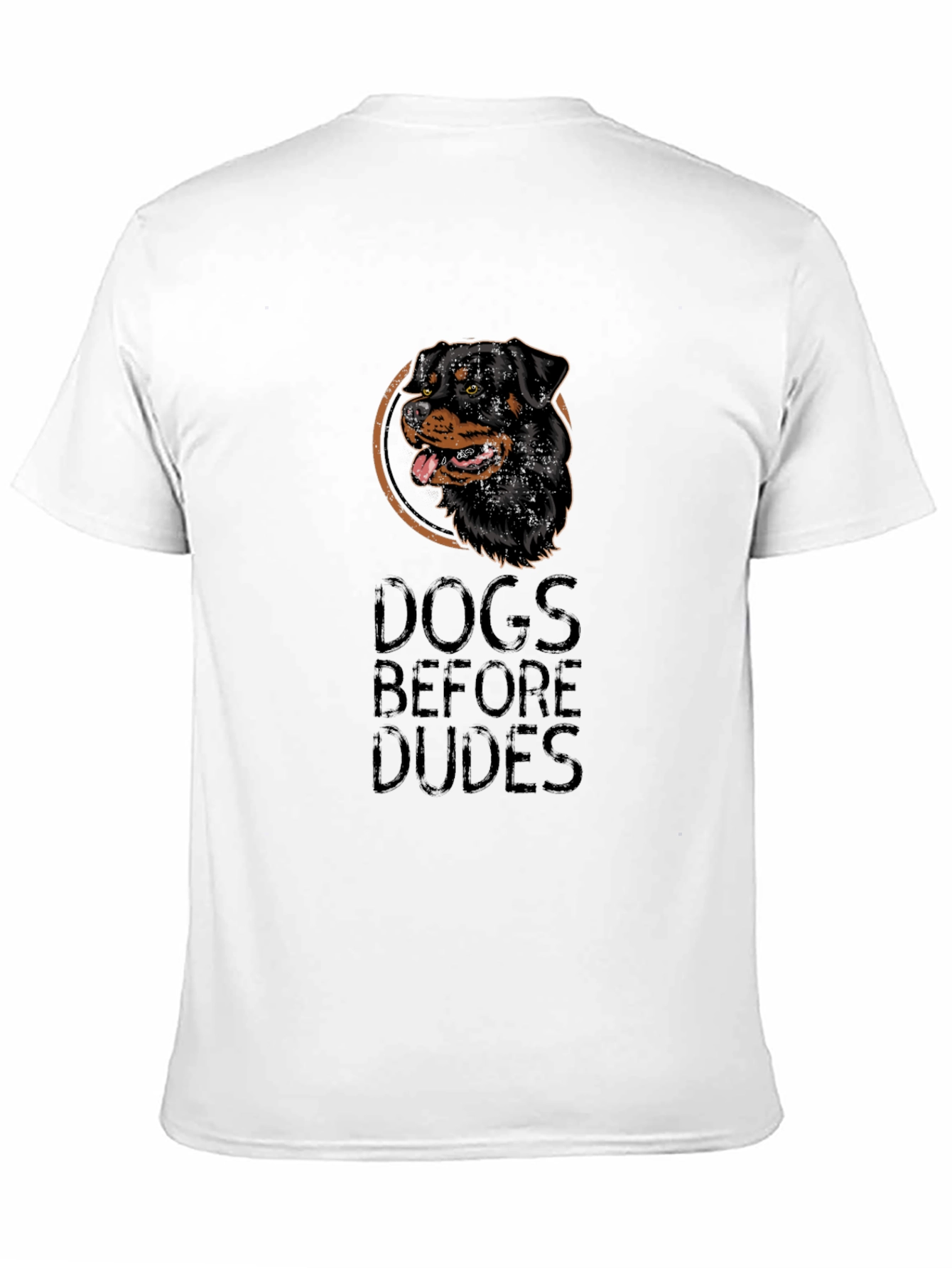 Dogs Before Dudes Black Graphic Tee - 11