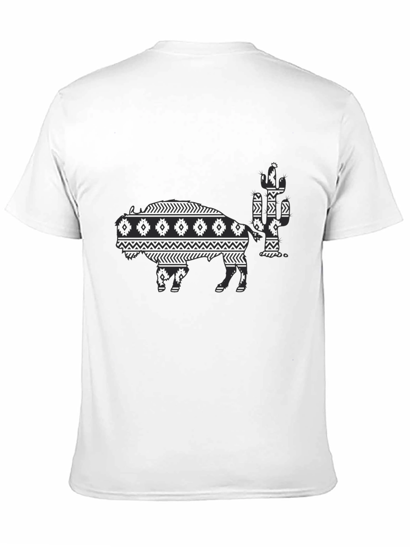 Black Black Bison Cactus Graphic Tee view 11