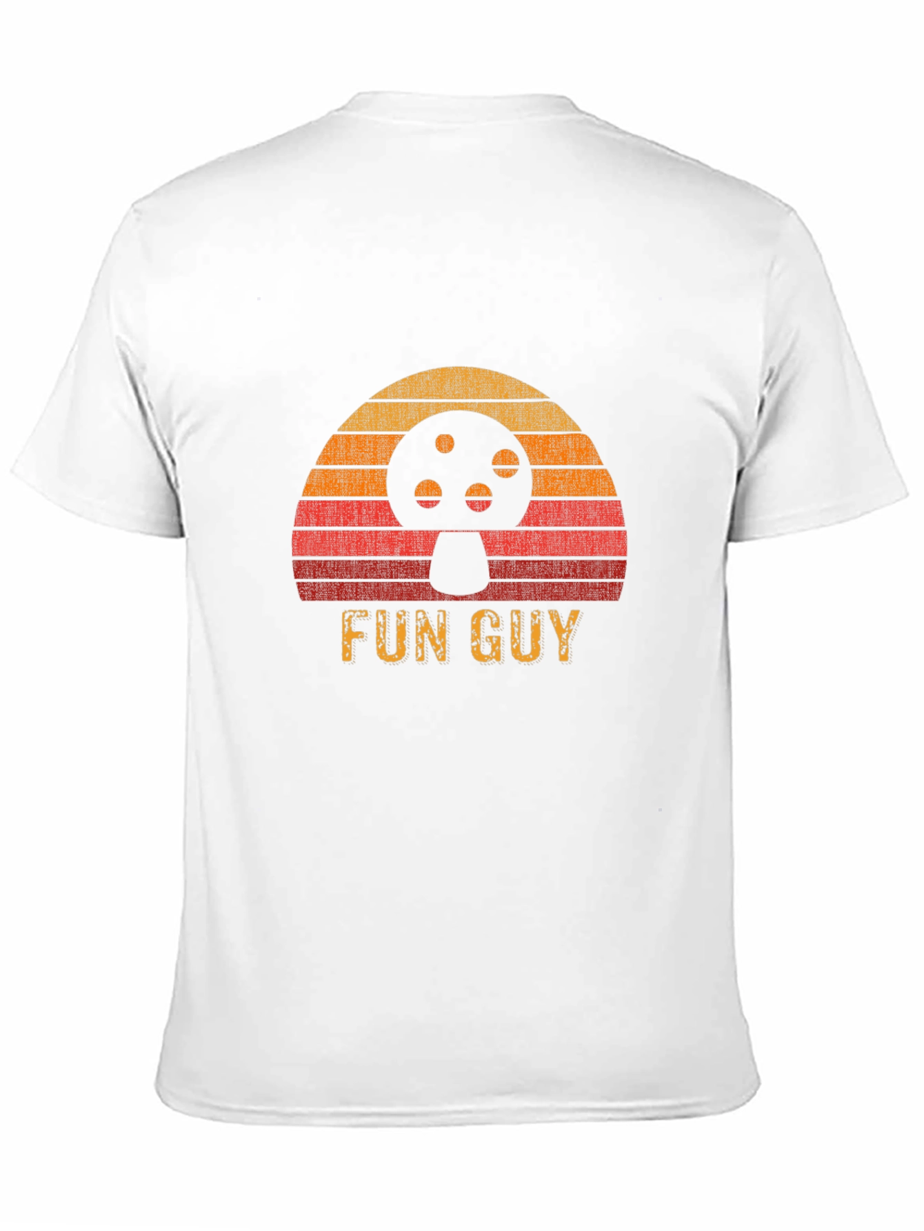 Black Retro Fun Guy Mushroom T-Shirt view 11