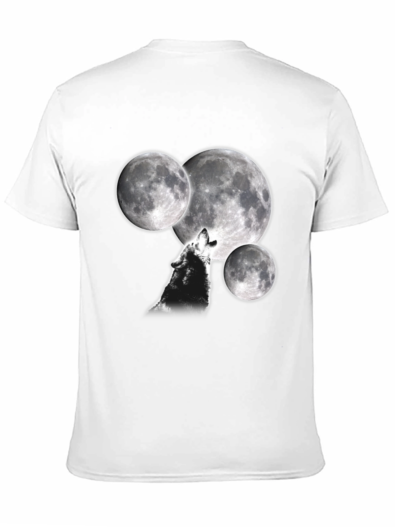 Black Wolf Moon T-Shirt - Black view 11