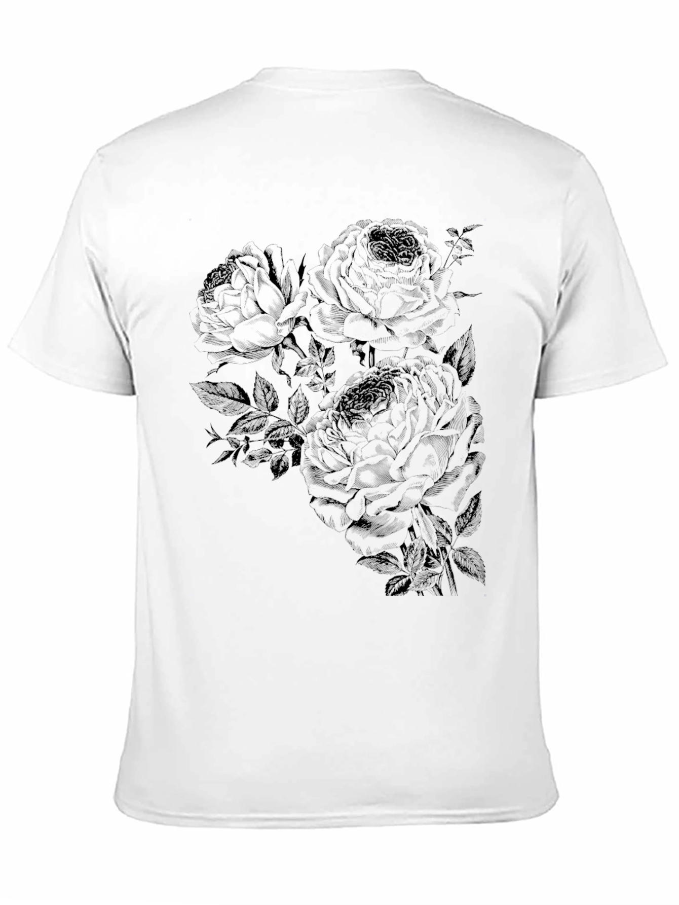 Black Black Rose Graphic T-Shirt - Casual Style view 11