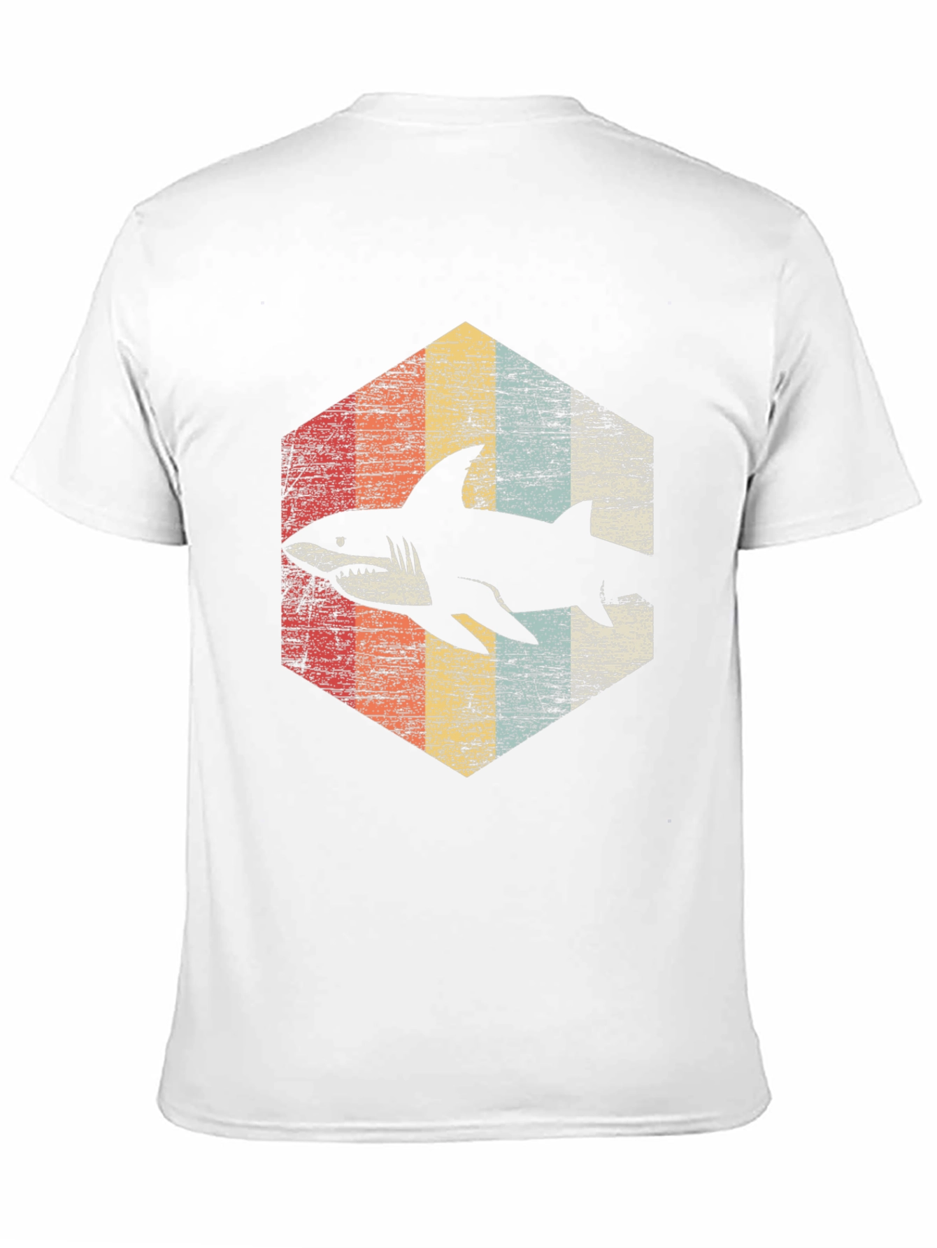 Black Retro Shark Graphic T-Shirt - Vintage Style view 11