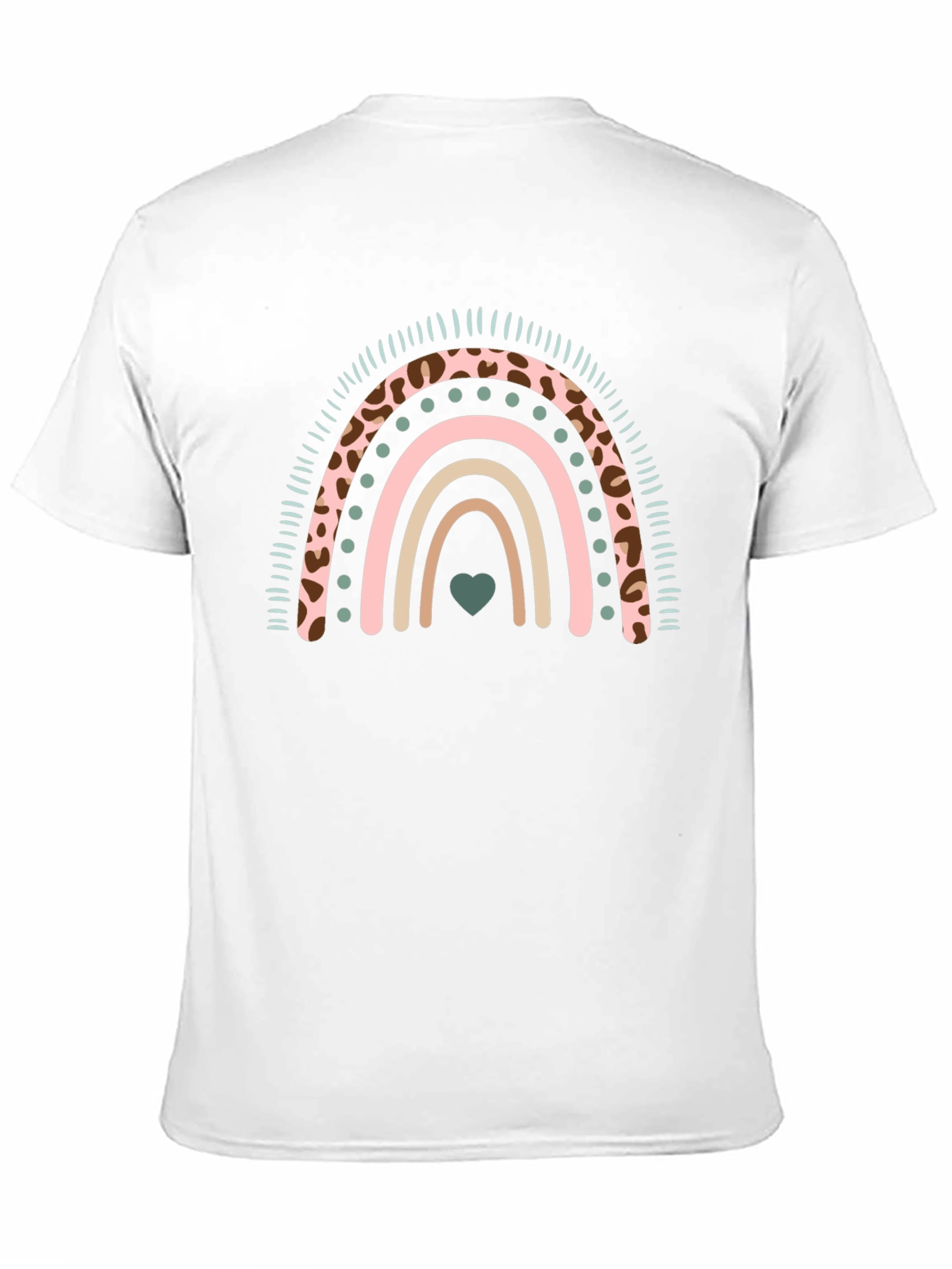 Black Rainbow Heart Graphic Tee view 11