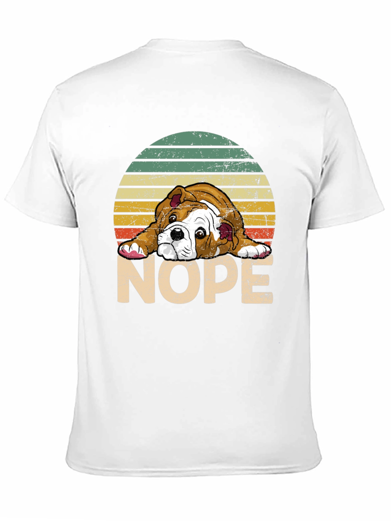 Black Bulldog NOPE T-Shirt - Funny Dog Lover Tee view 11