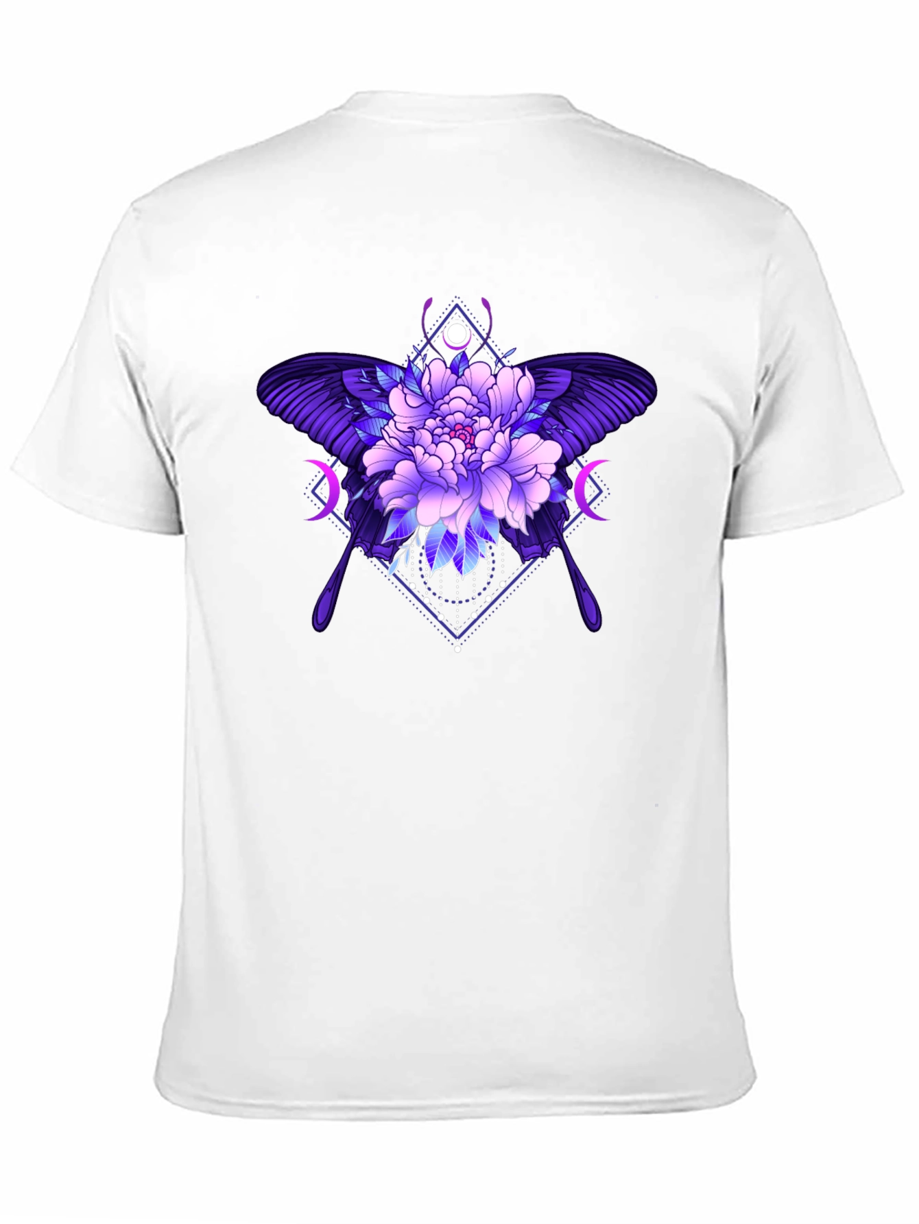 Black Floral Butterfly Graphic Tee - Black view 11