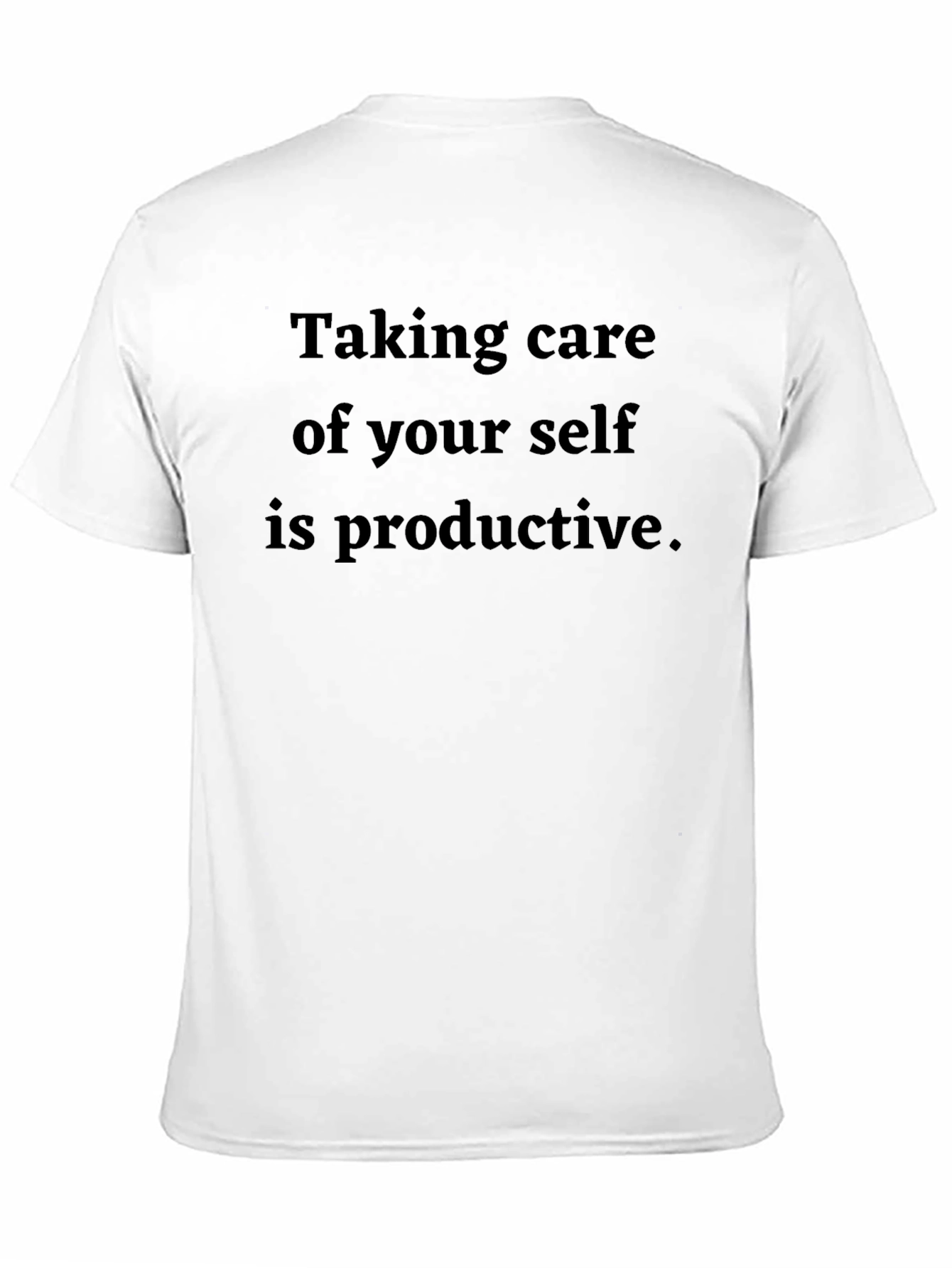Black Self Care Is Productive Black T-Shirt view 11