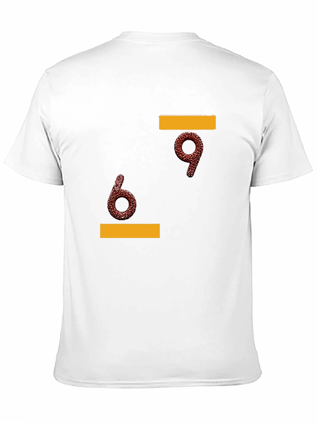 Black Funny 69 Graphic Tee - Black Cotton T-Shirt view 11