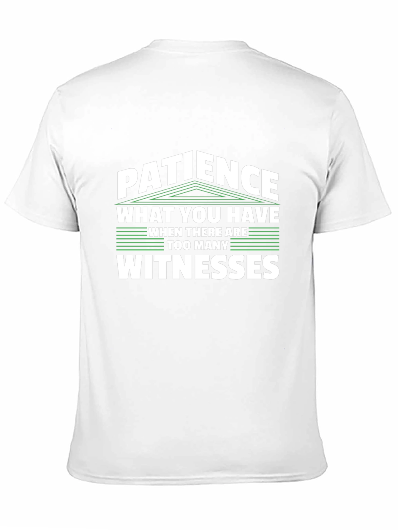 Black Patience Funny Sarcastic T-Shirt view 11