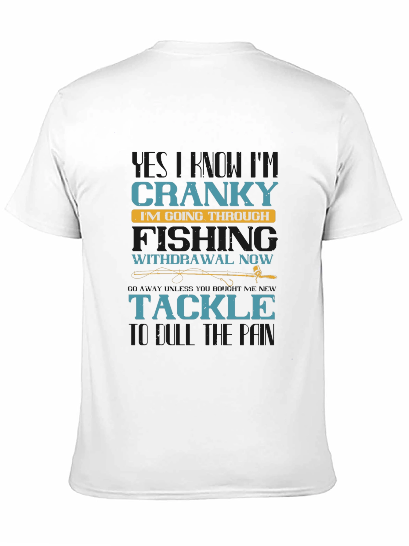 Black Cranky Fishing Withdrawal T-Shirt view 11