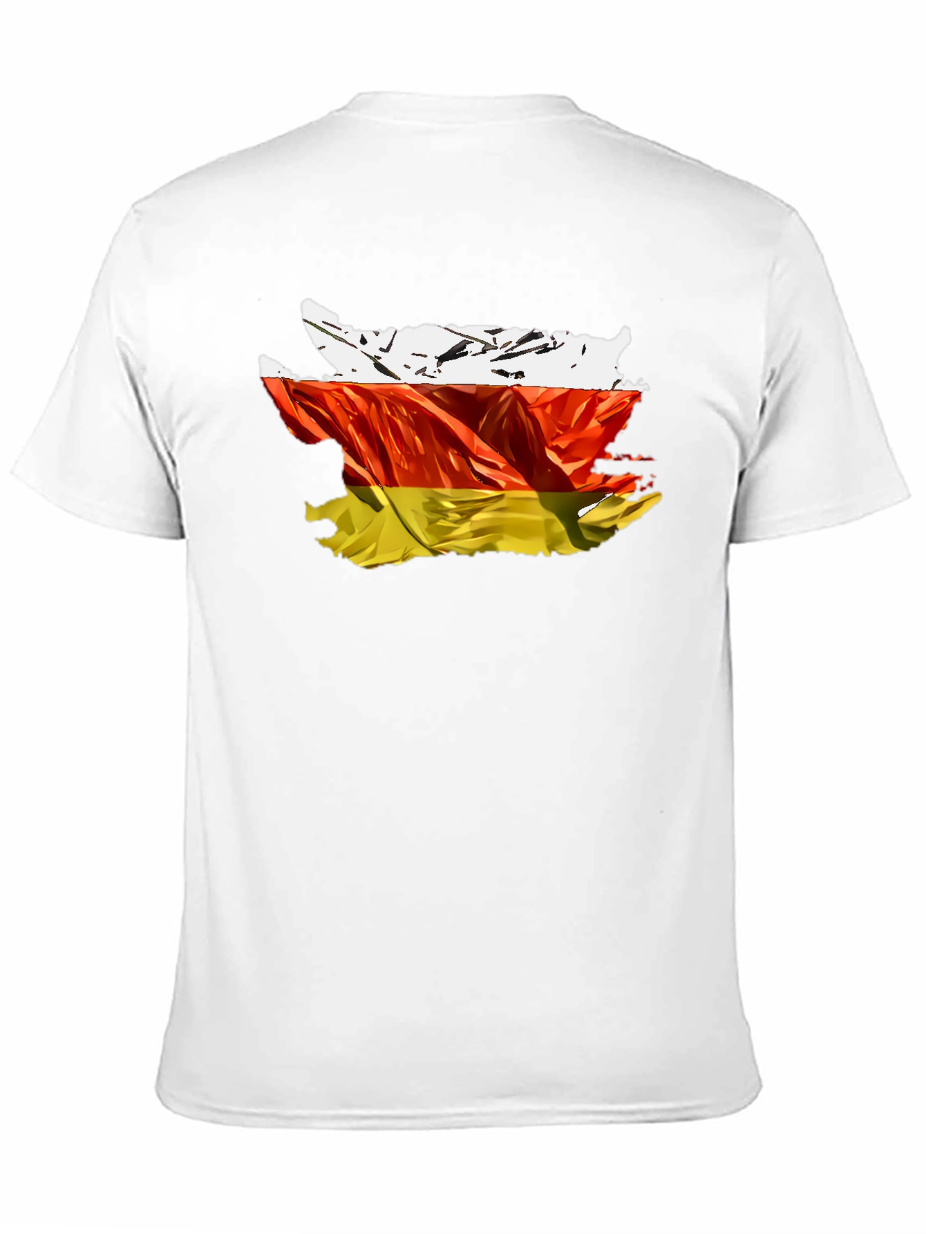 Black South Ossetia Flag Graphic Tee view 11
