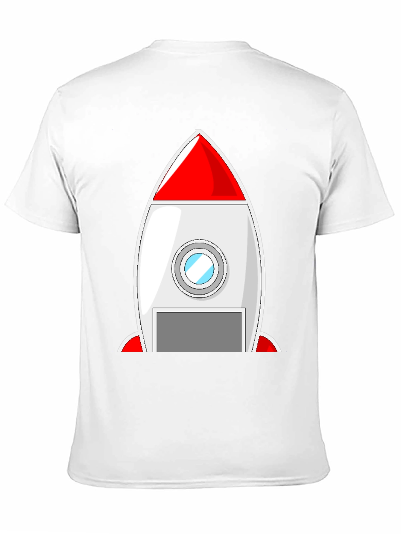 Black Rocket Ship Graphic Tee - Blast Off in Style! view 11