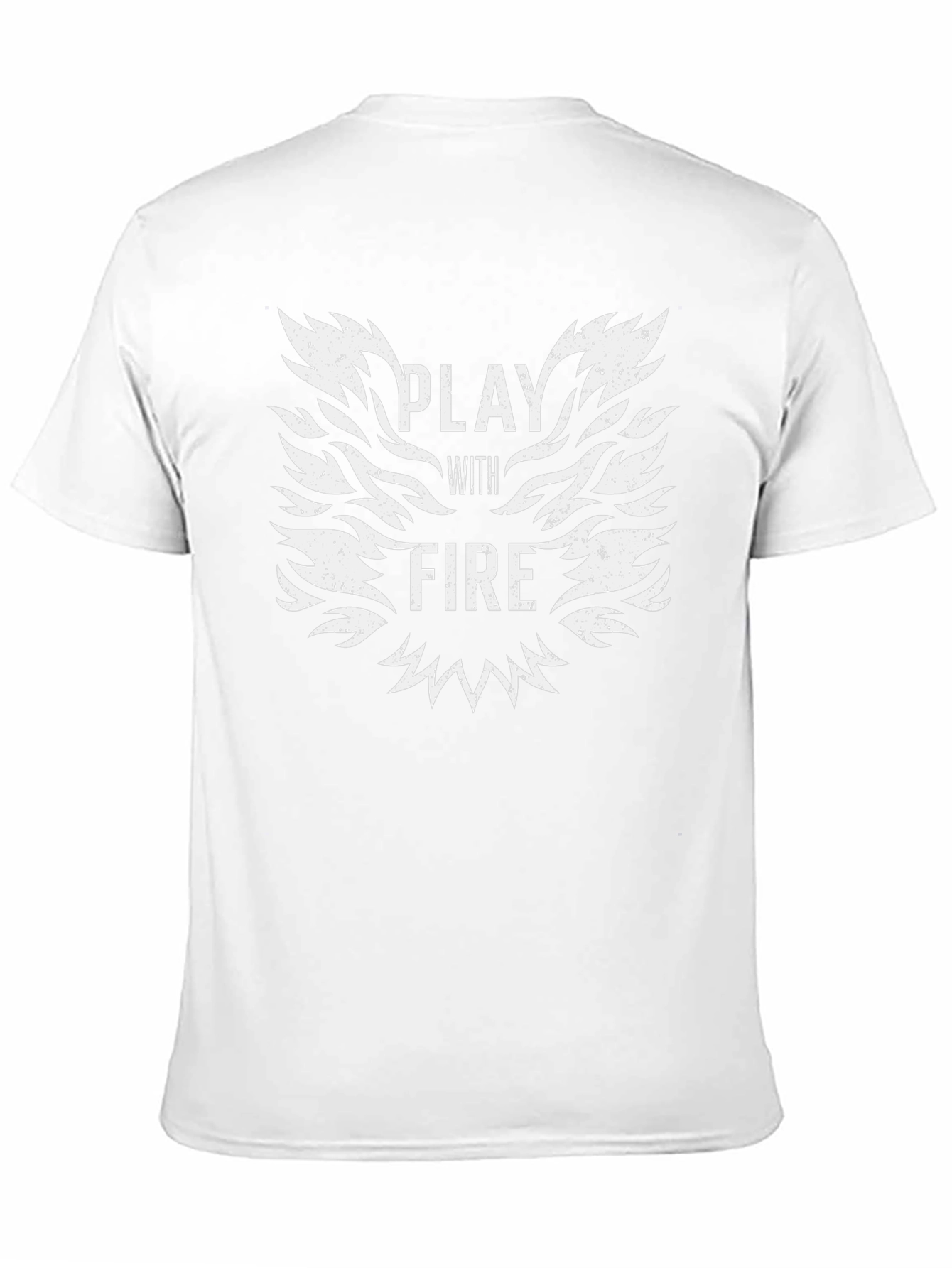 Black Play With Fire Graphic Tee - Black Cotton T-Shirt view 11
