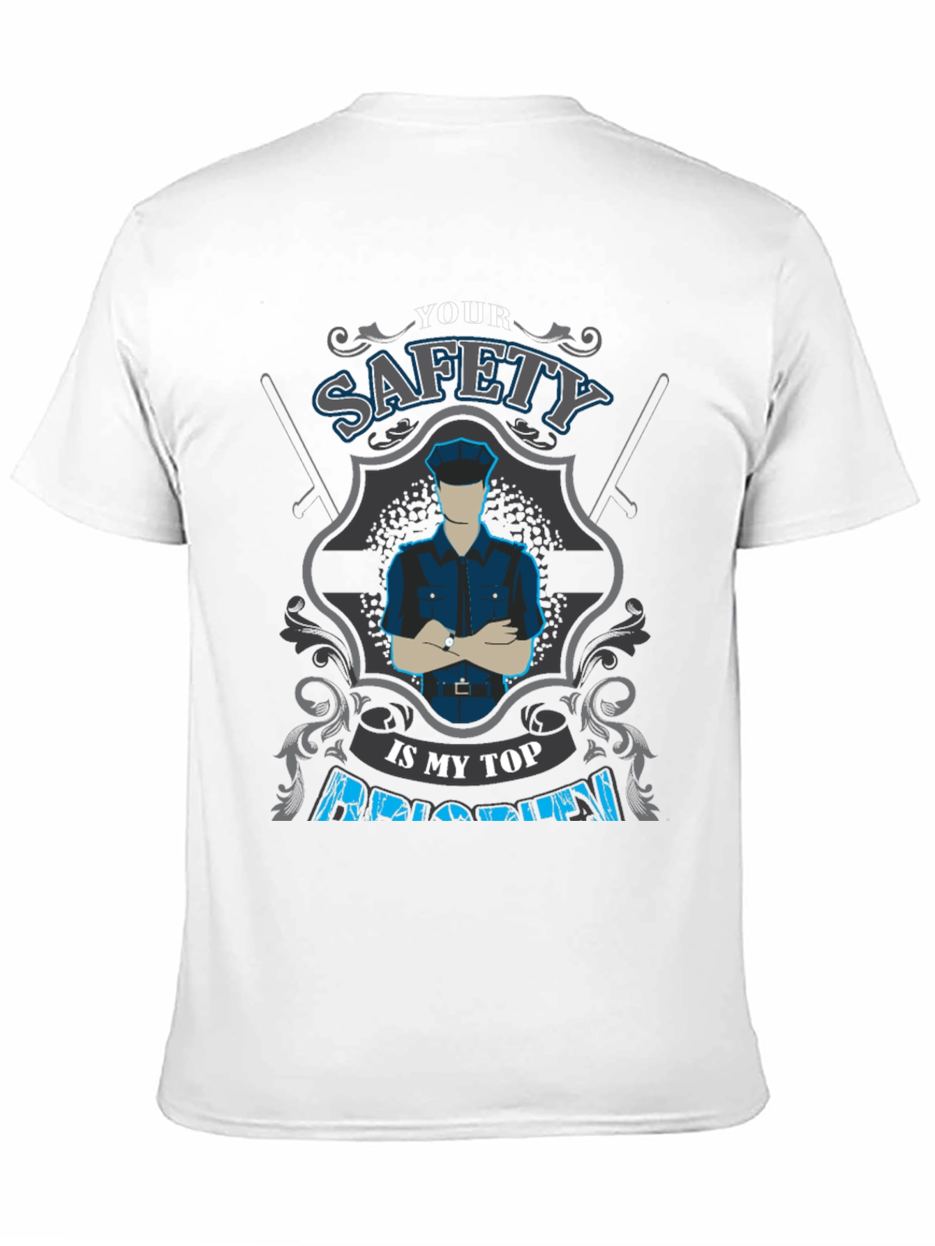 Black Safety First T-Shirt view 11