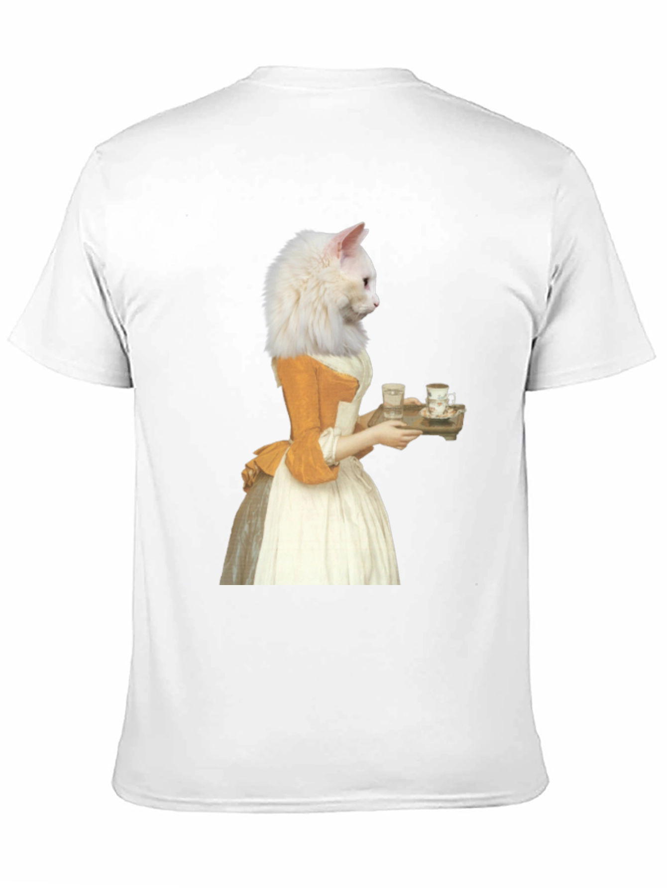 Black Cat Marie Antoinette Graphic T-Shirt view 11