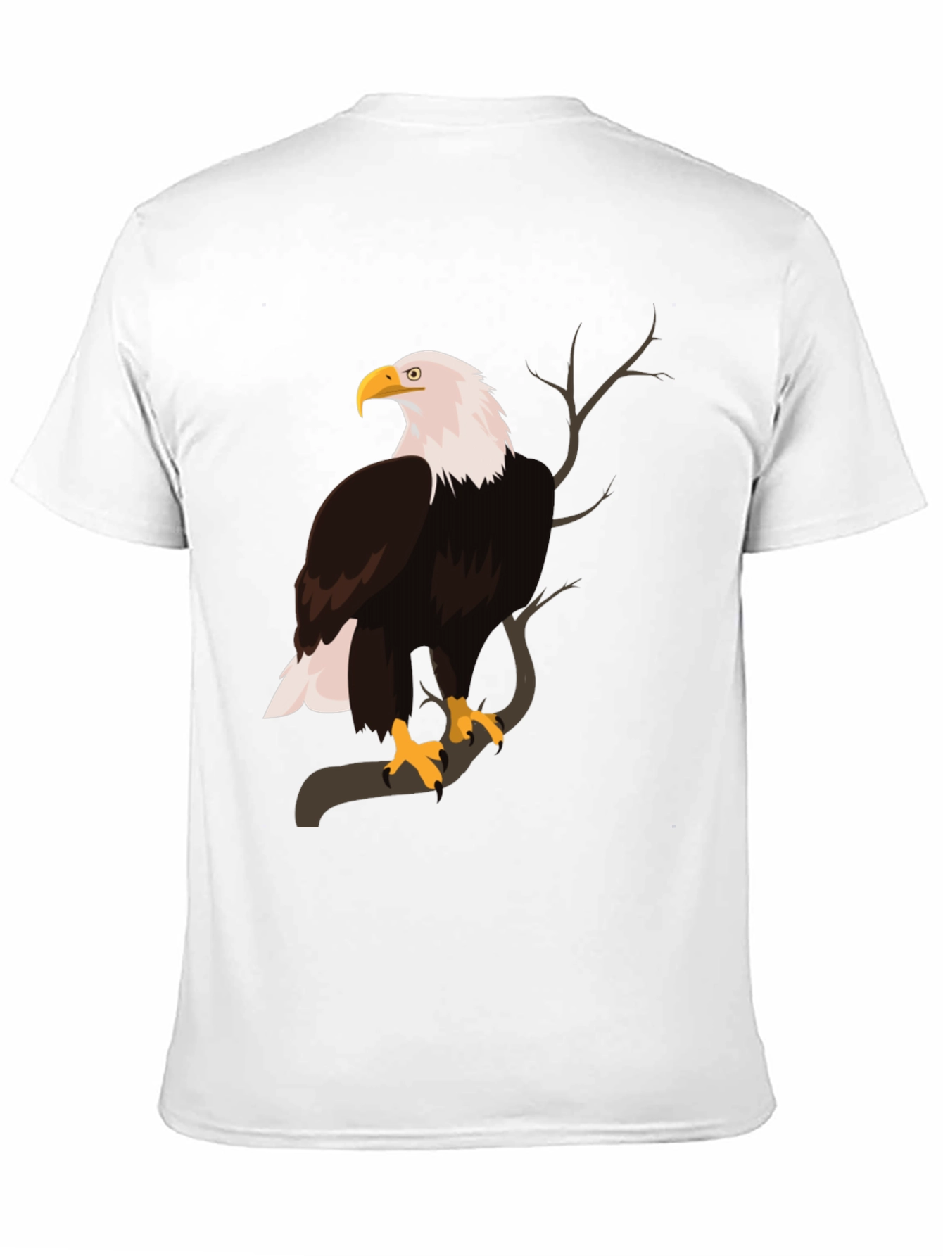 Black Bald Eagle Graphic Print T-Shirt view 11