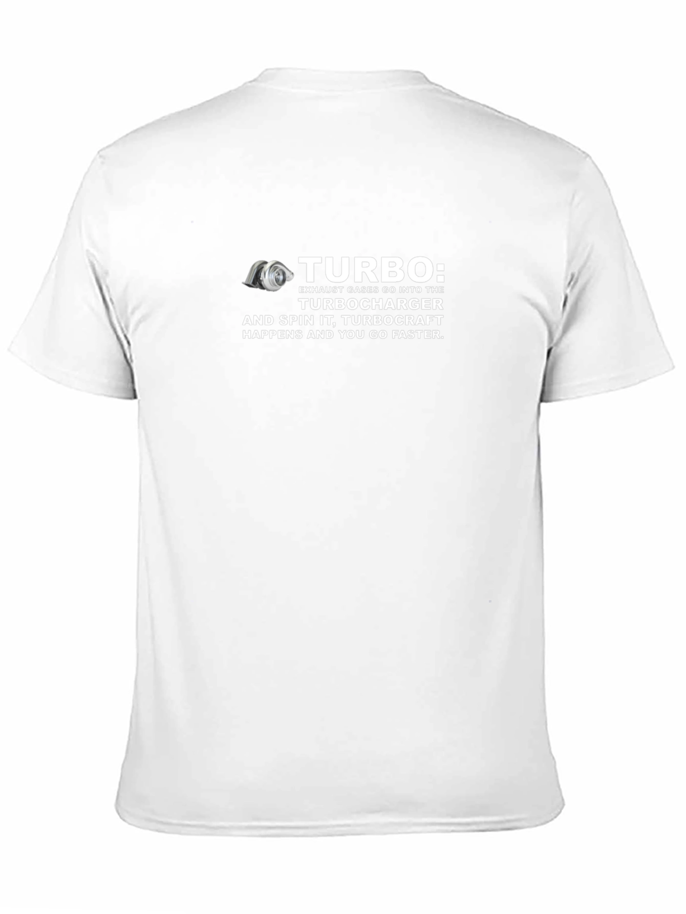 Black Turbocharger Humor Graphic T-Shirt - Speed Enthusiast Apparel view 11
