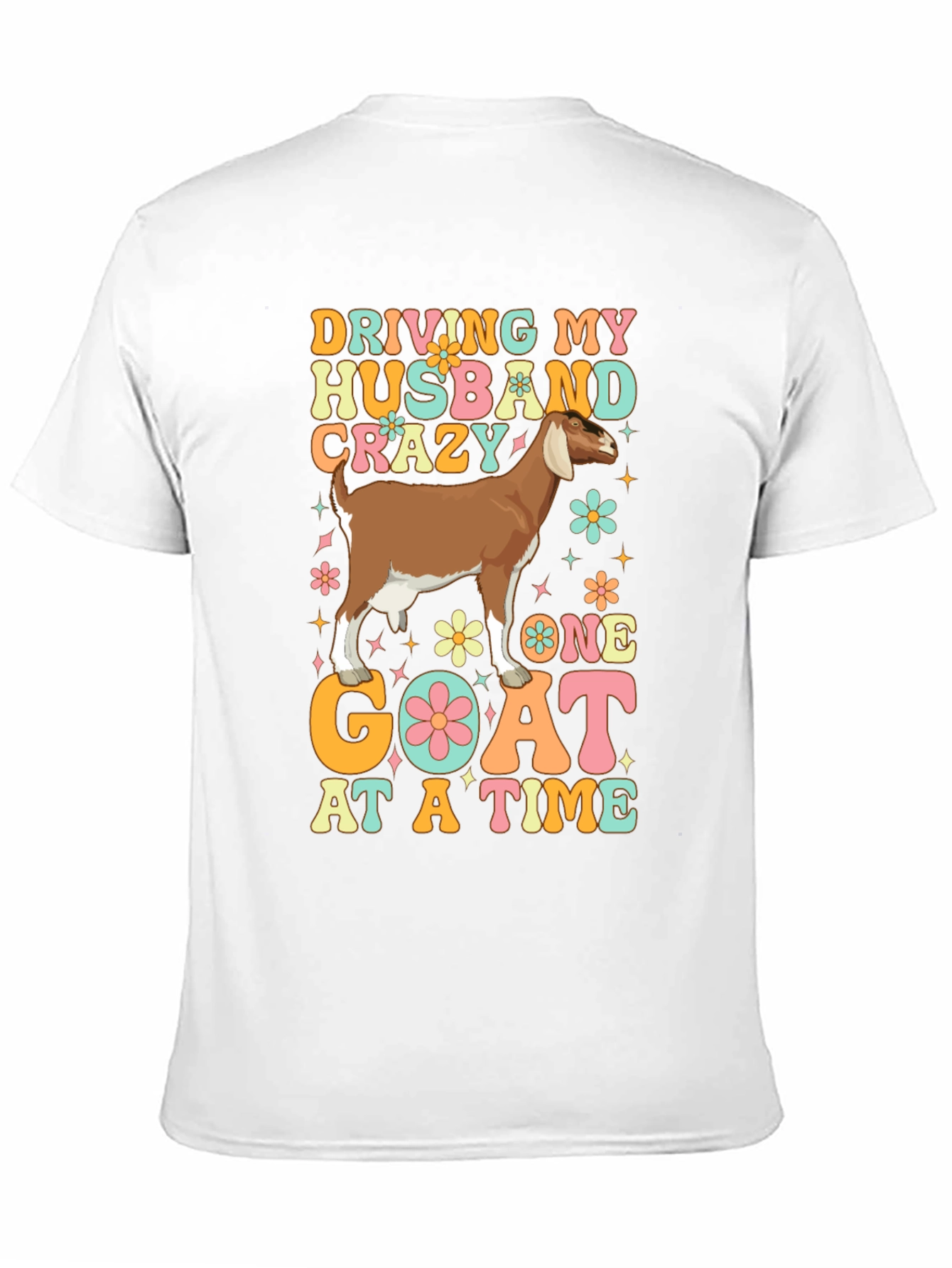 Black Driving Husband Crazy Goat Graphic Tee view 11