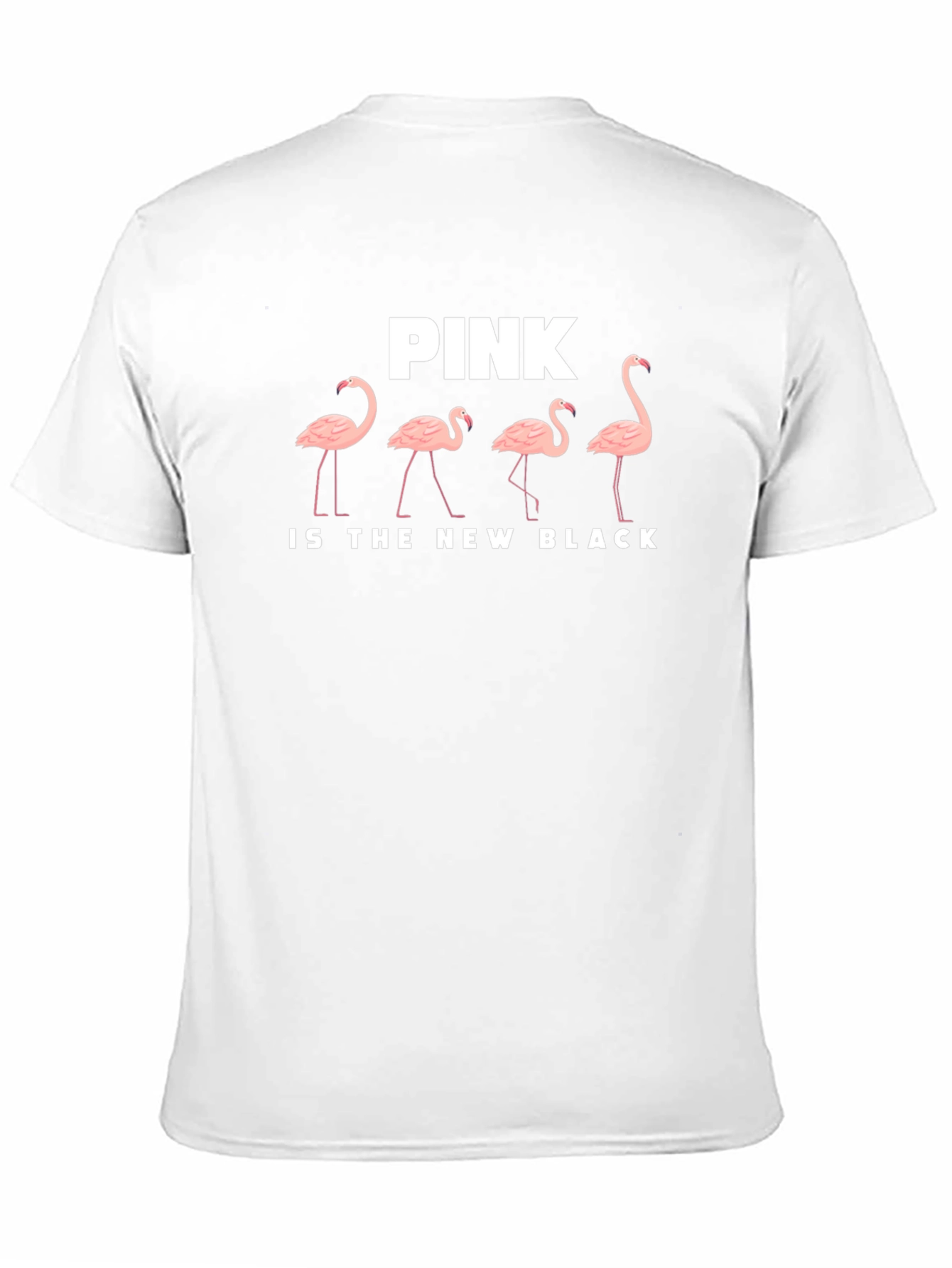 Black Pink Flamingo T-Shirt: Pink Is The New Black view 11
