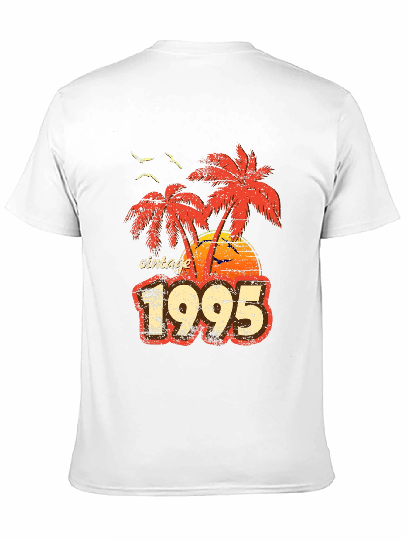 Black Vintage 1995 Palm Tree Graphic T-Shirt view 11