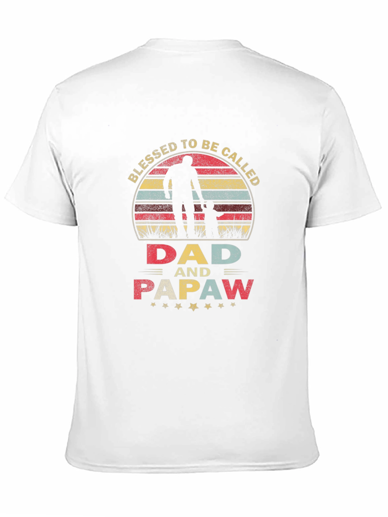 Black Blessed Dad & Papaw Graphic Tee view 11