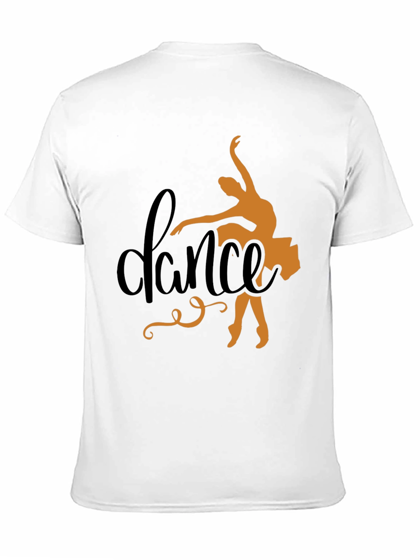 Black Dance Silhouette Black Tee - Artistic Dancer Shirt view 11