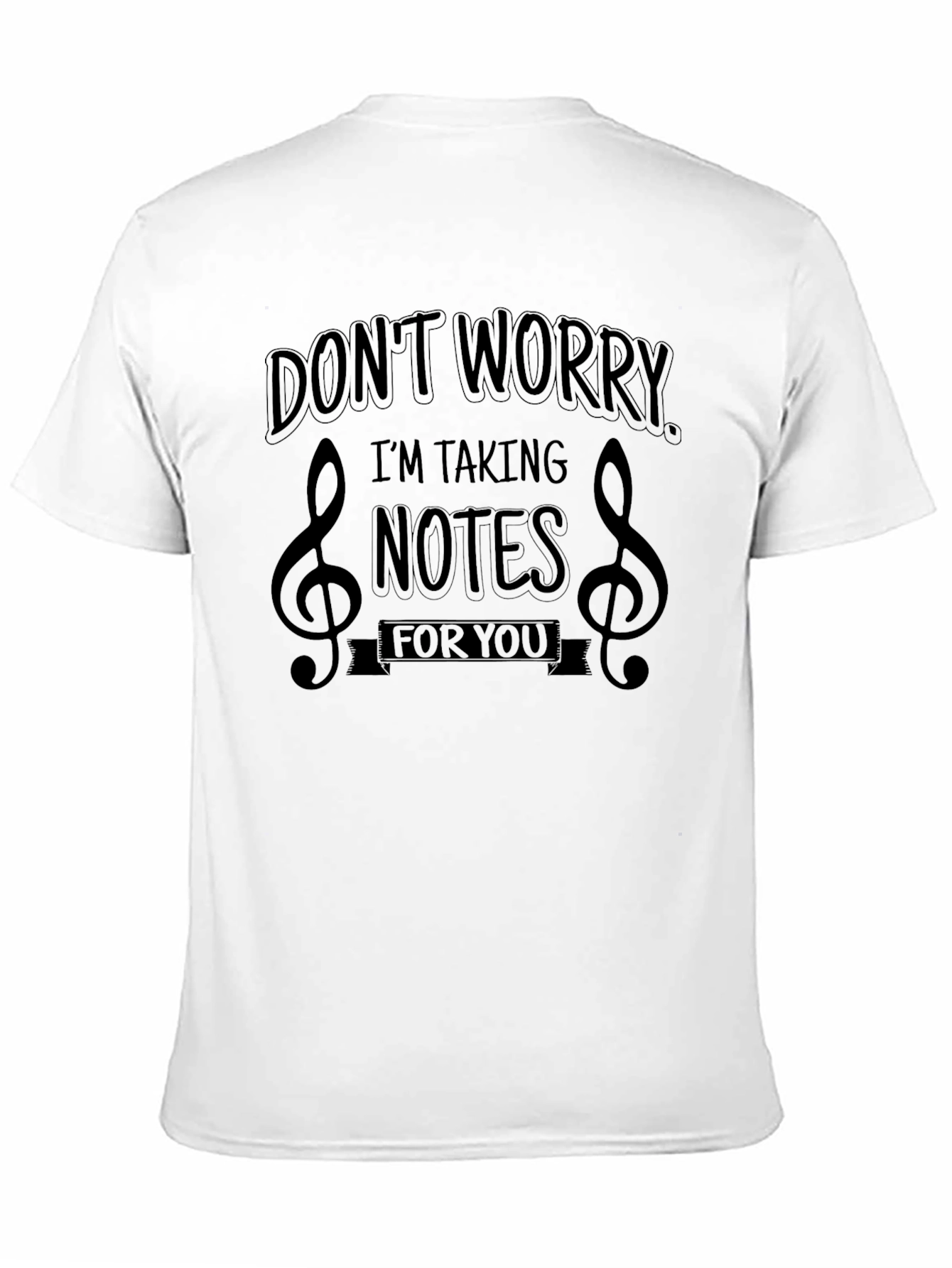 Black Don't Worry I'm Taking Notes for You T-Shirt view 11